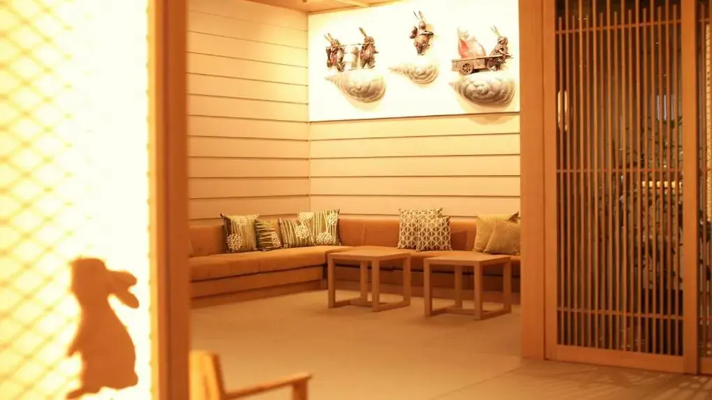 Lobby or reception in Oyado Tsukiyo no Usagi Lobby or reception in Oyado Tsukiyo no Usagi