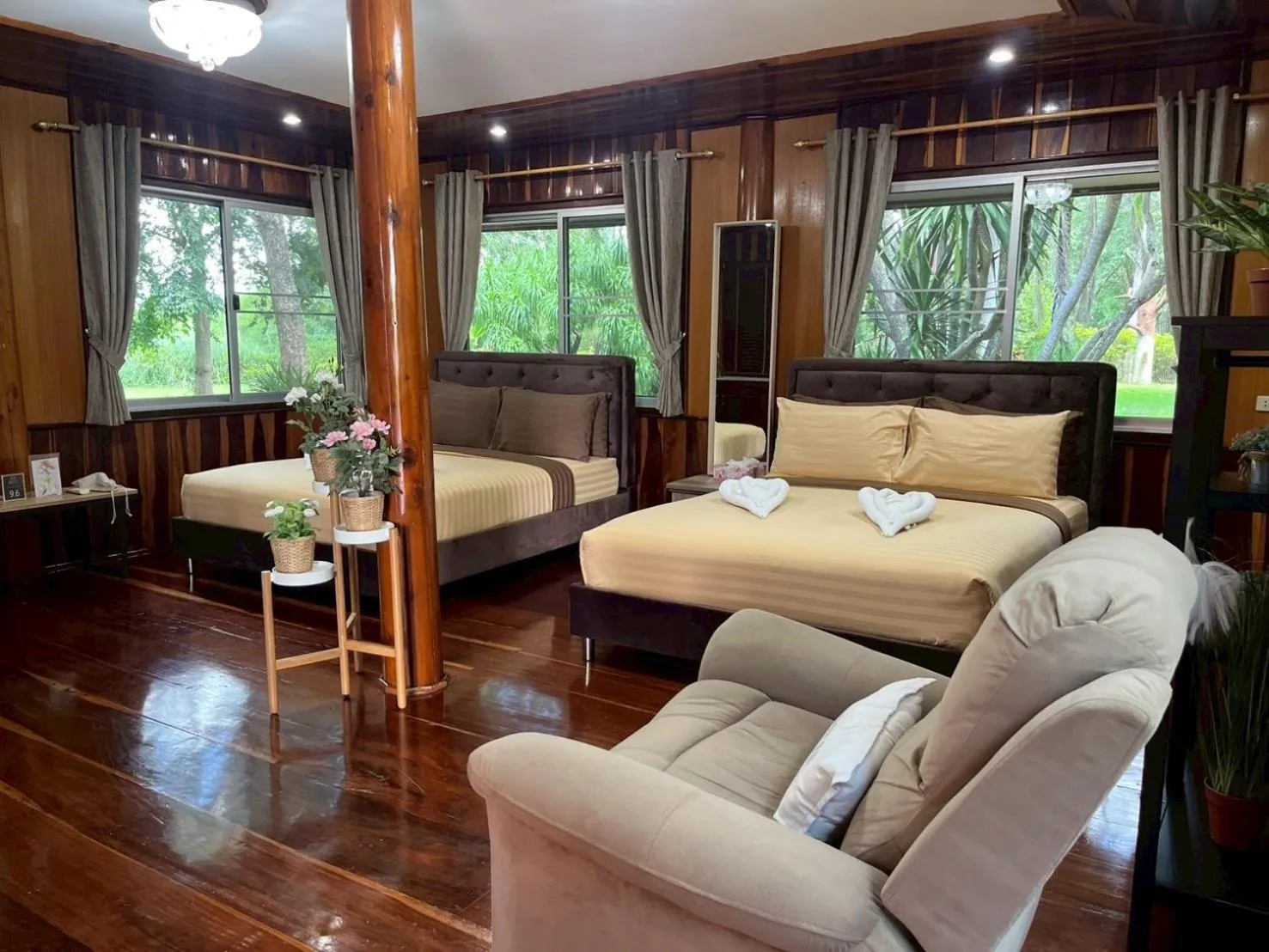 Bedroom, Bed in ทิพย์วาริน รีสอร์ท เขาใหญ่