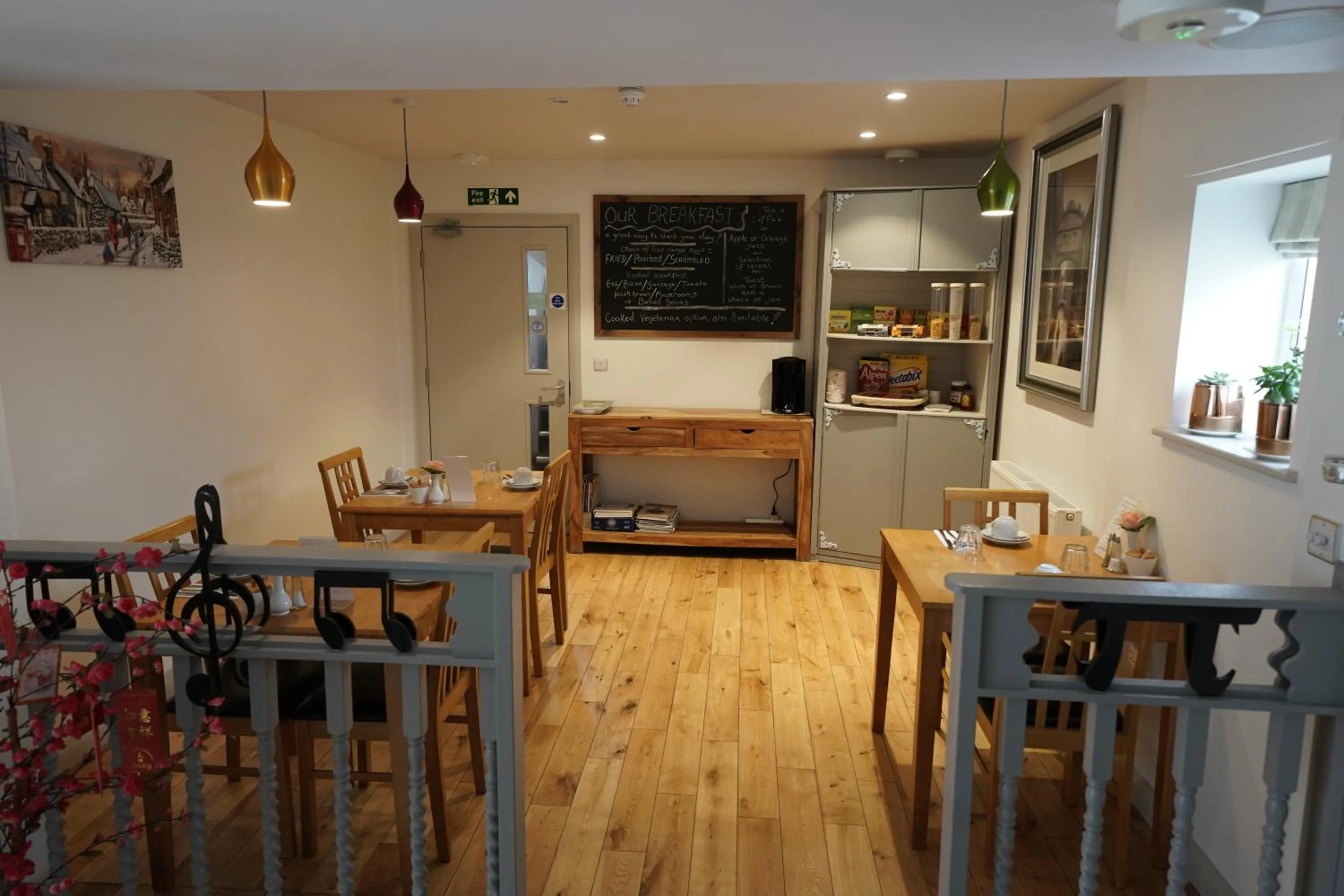 Dining area in Oxford Guest House