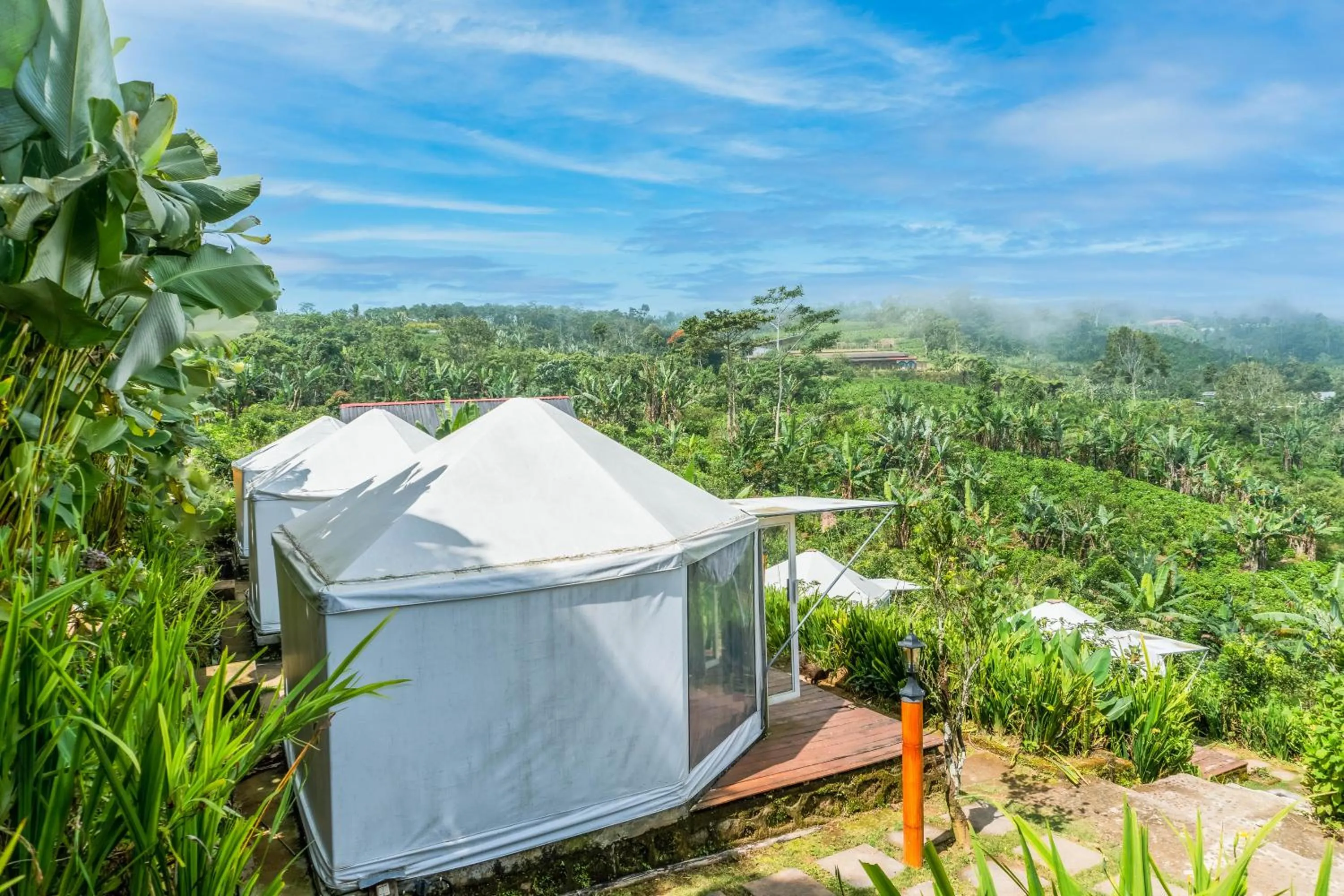 Garden view in Alam Kita Glamping & Plantation