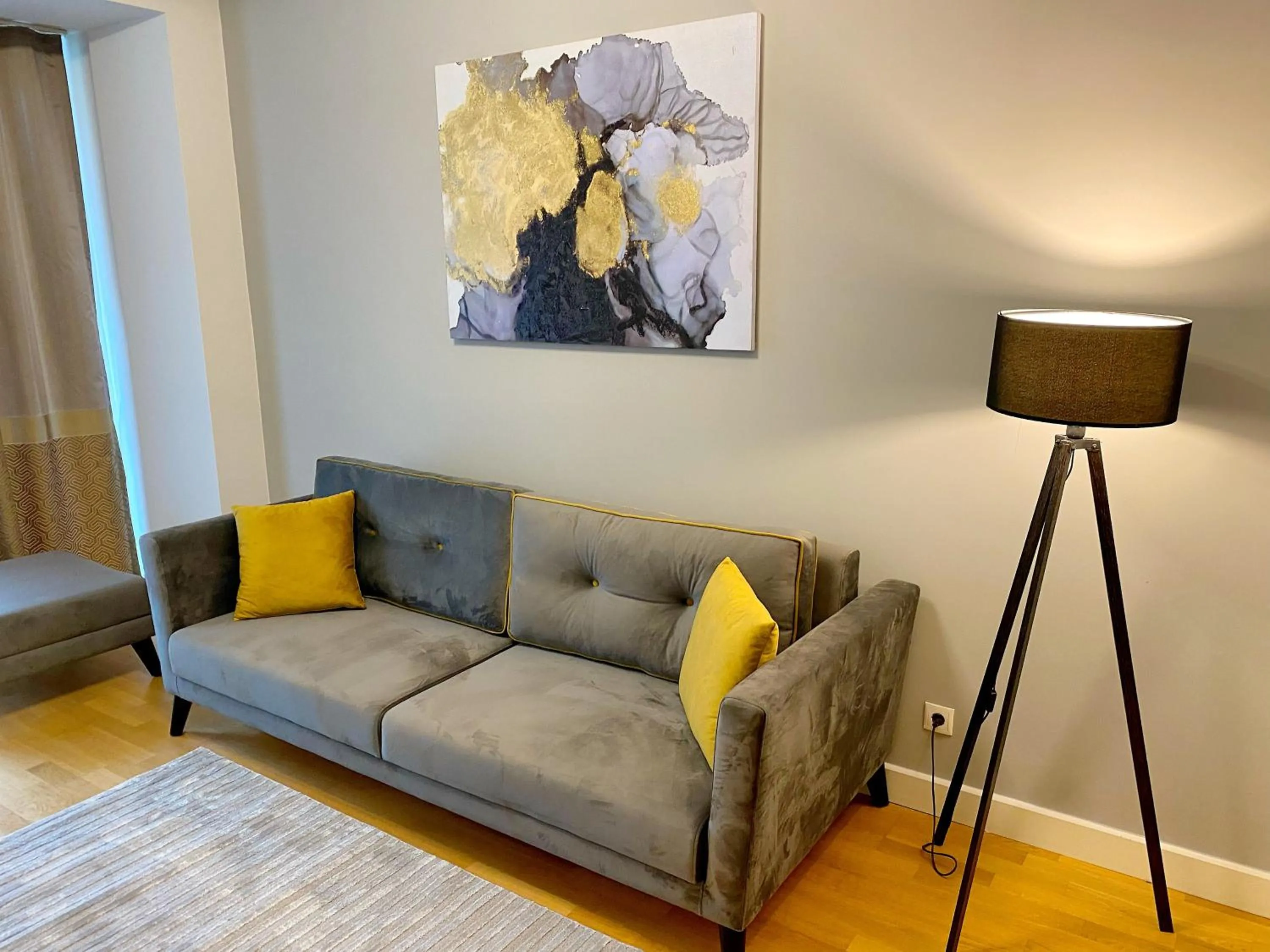 Living room in The Y Istanbul Suites