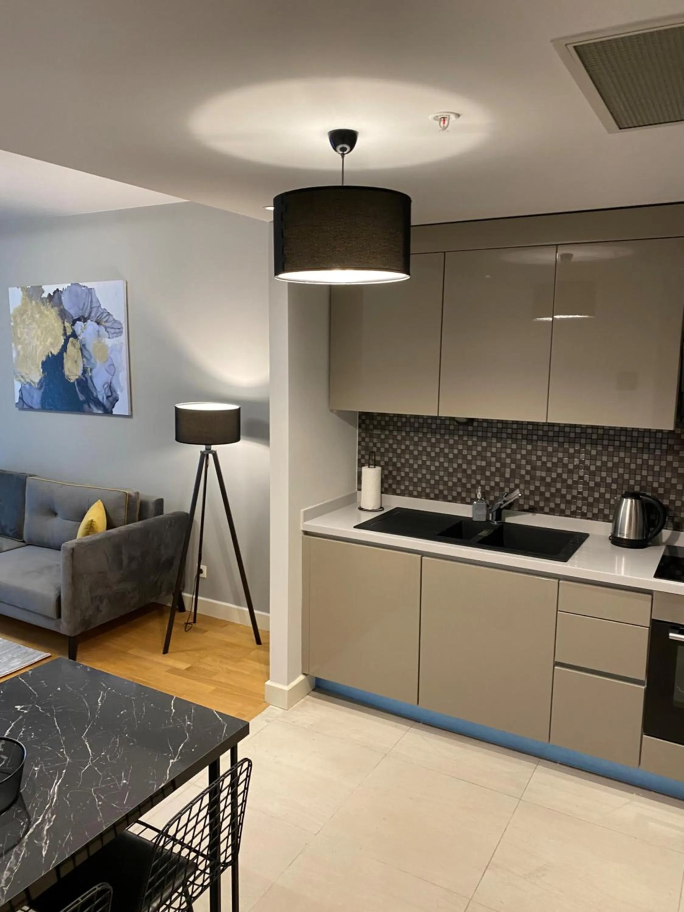 Kitchen or kitchenette in The Y Istanbul Suites