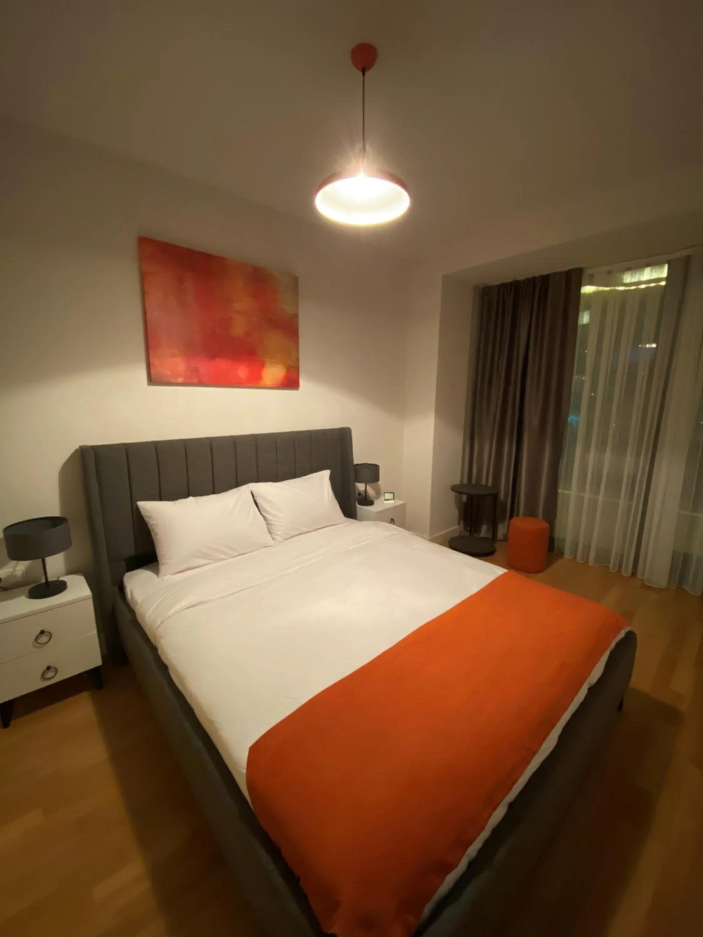 Bed in The Y Istanbul Suites