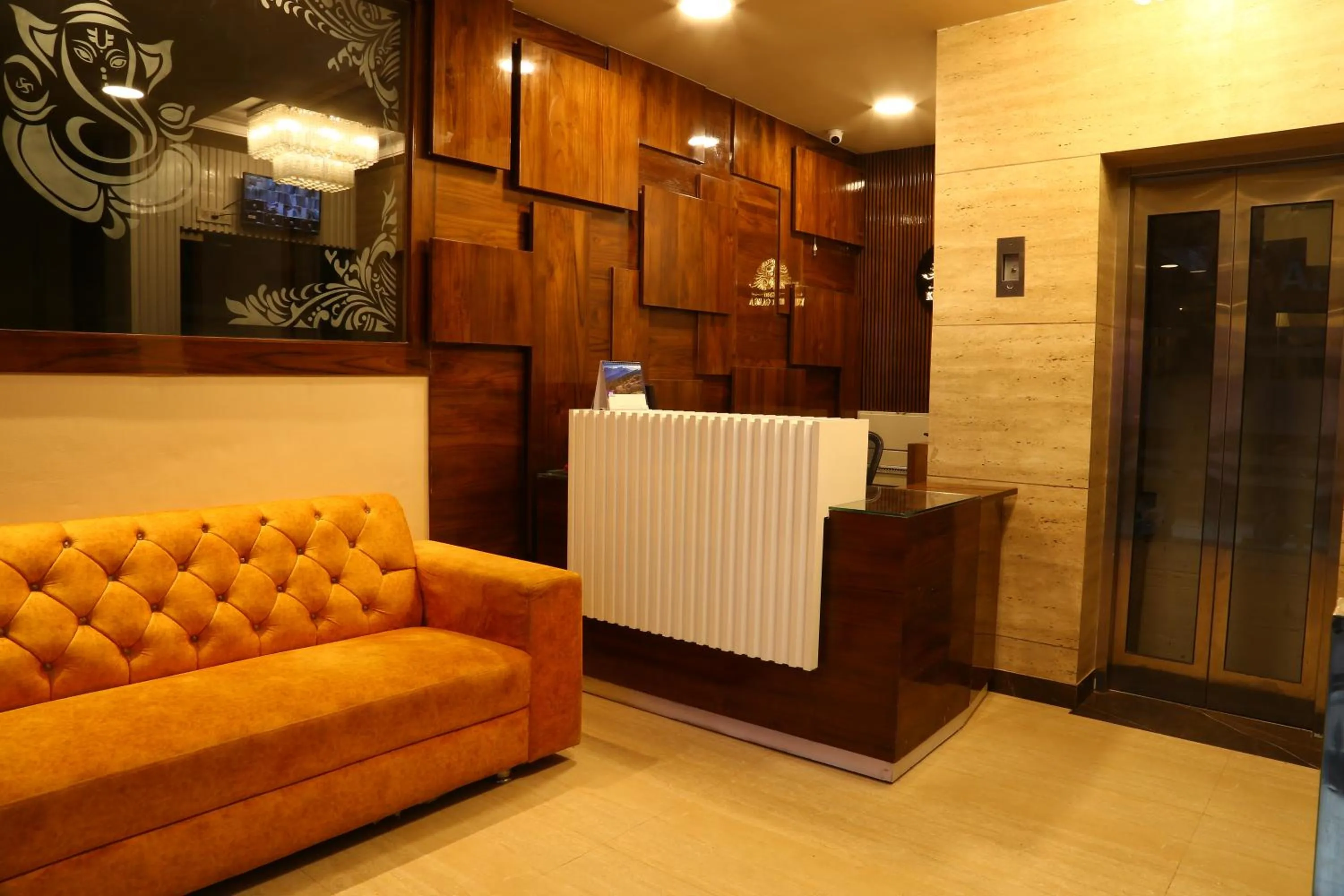 Lobby or reception in Hotel Kush Ganga - 50 Meter from Har ki Pauri, Haridwar