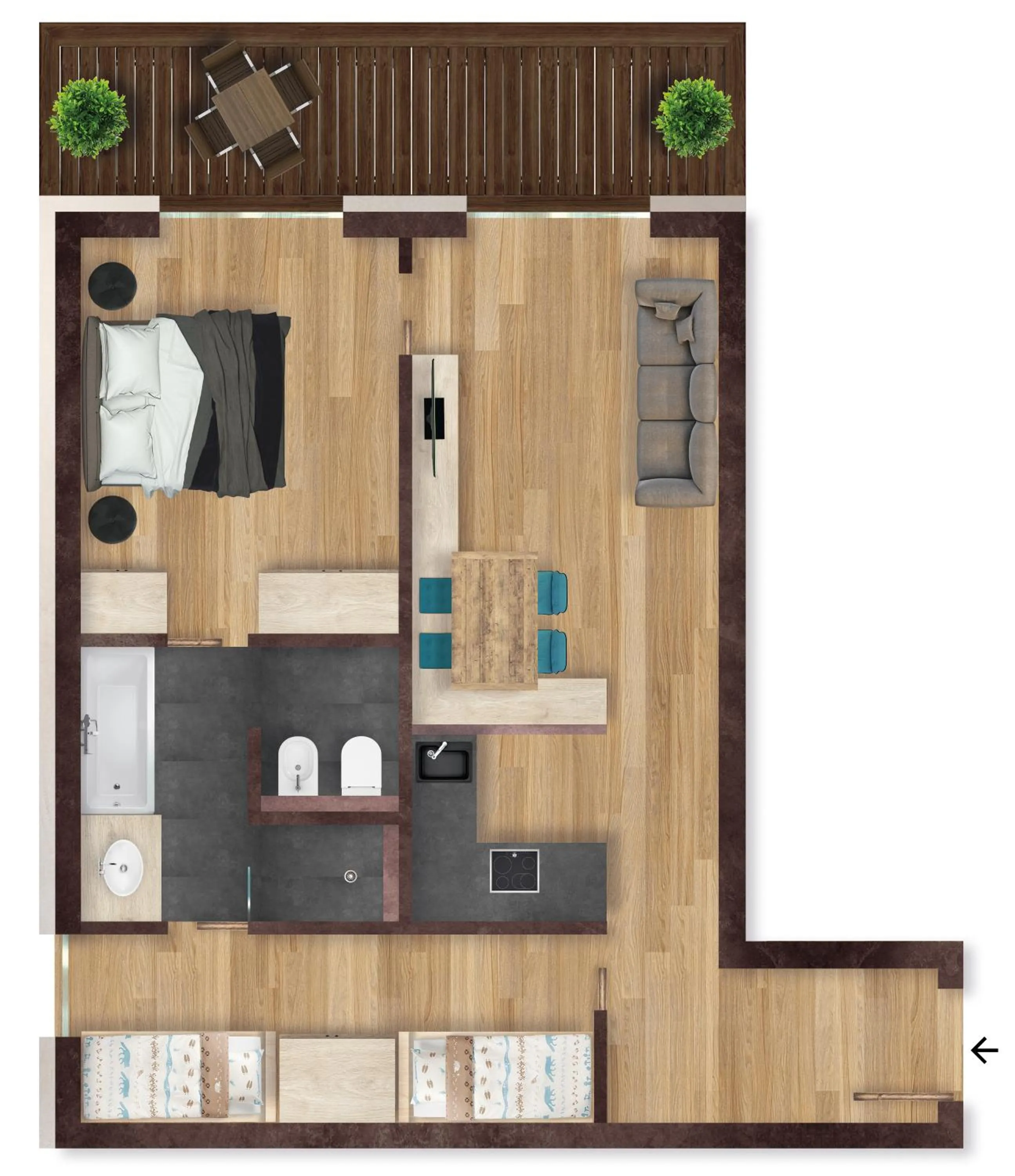 View (from property/room) in Movi Family Apart-Hotel ****s