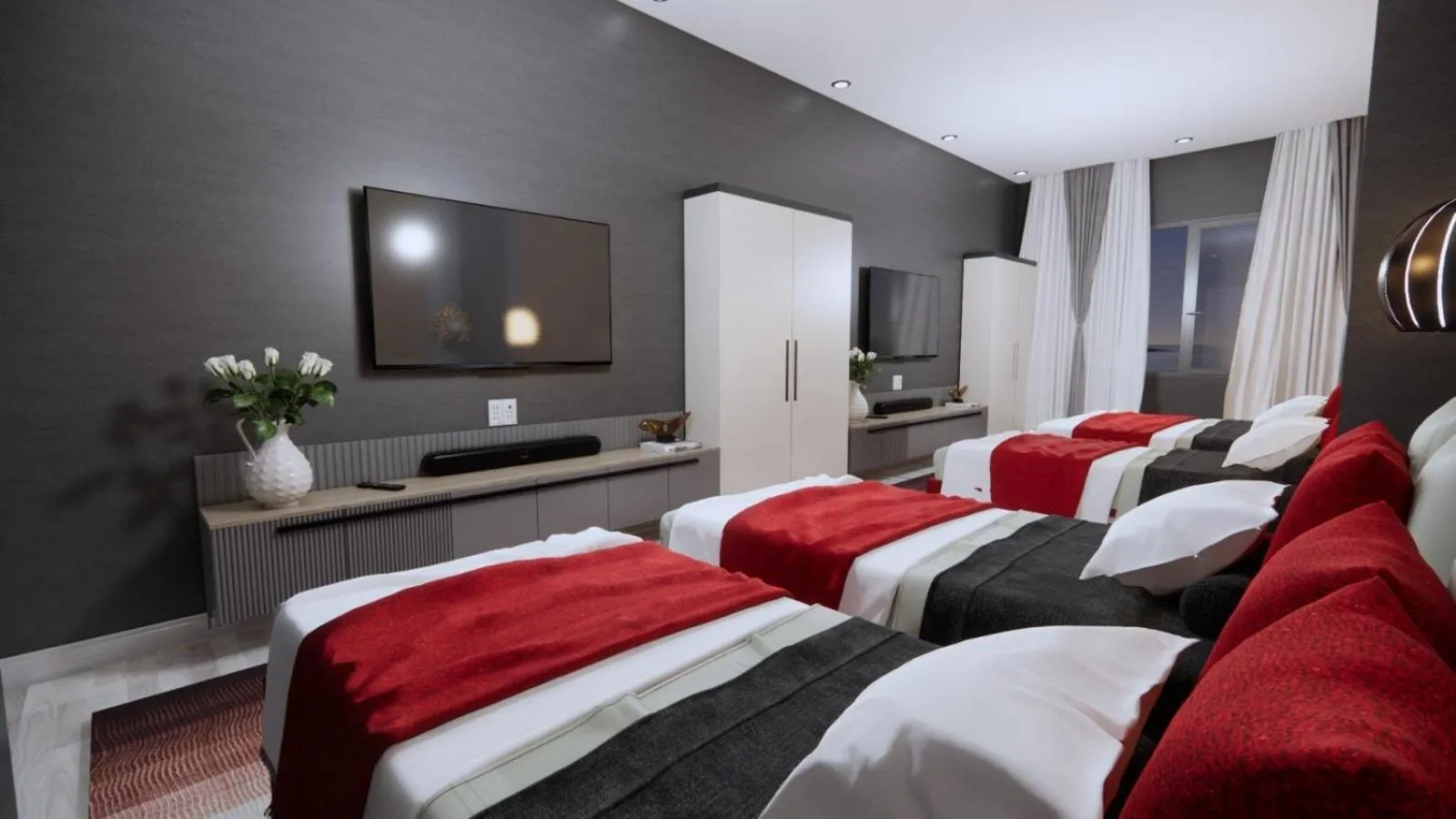 Communal lounge/ TV room, Bed in iNALENS AİRPORT HOTEL