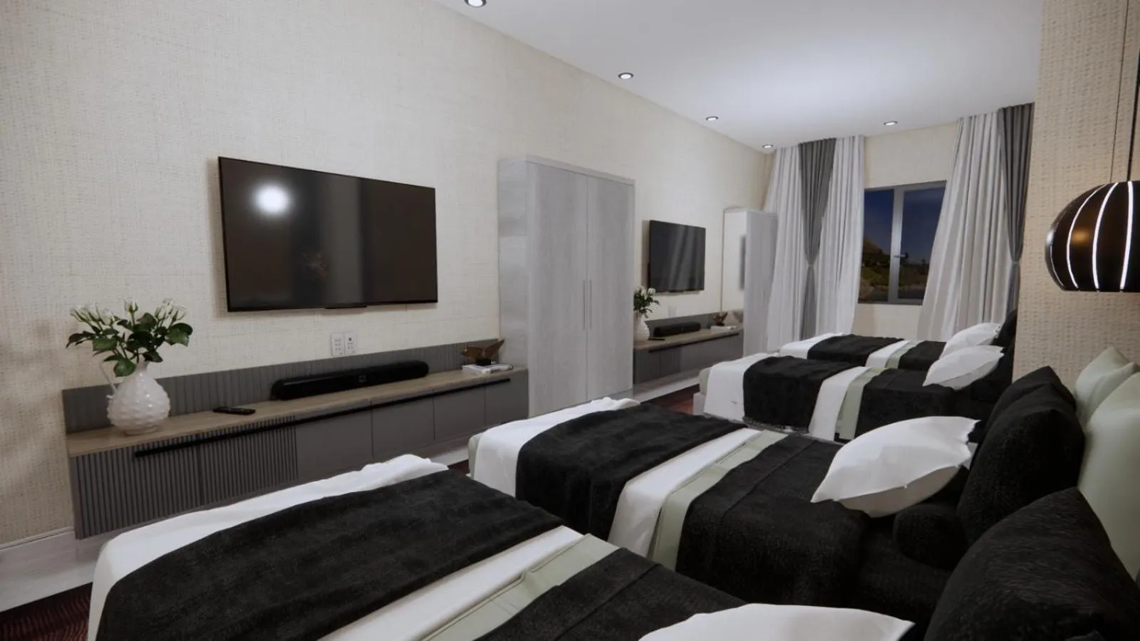 Communal lounge/ TV room, Bed in iNALENS AİRPORT HOTEL