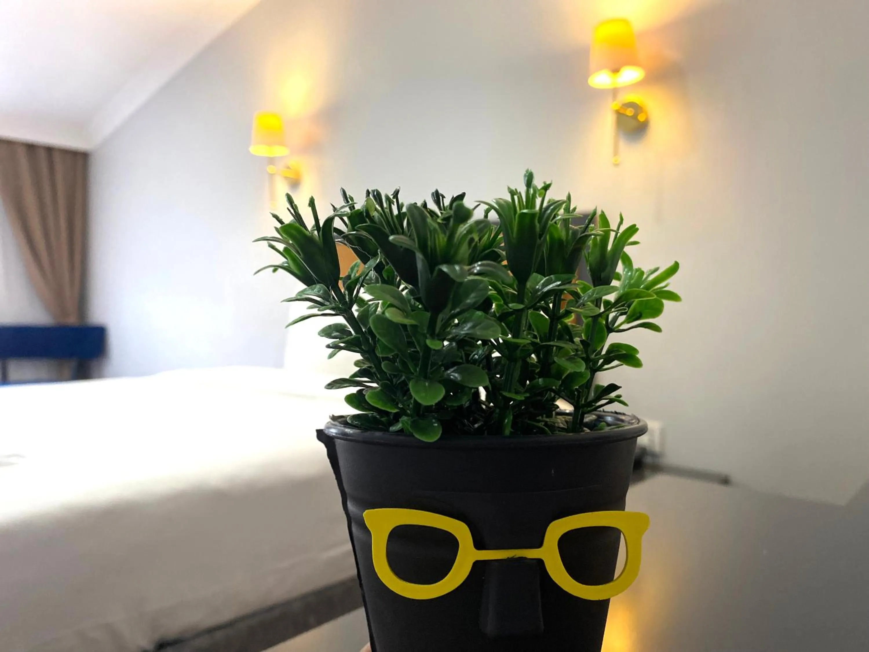 Bed in iNALENS AİRPORT HOTEL