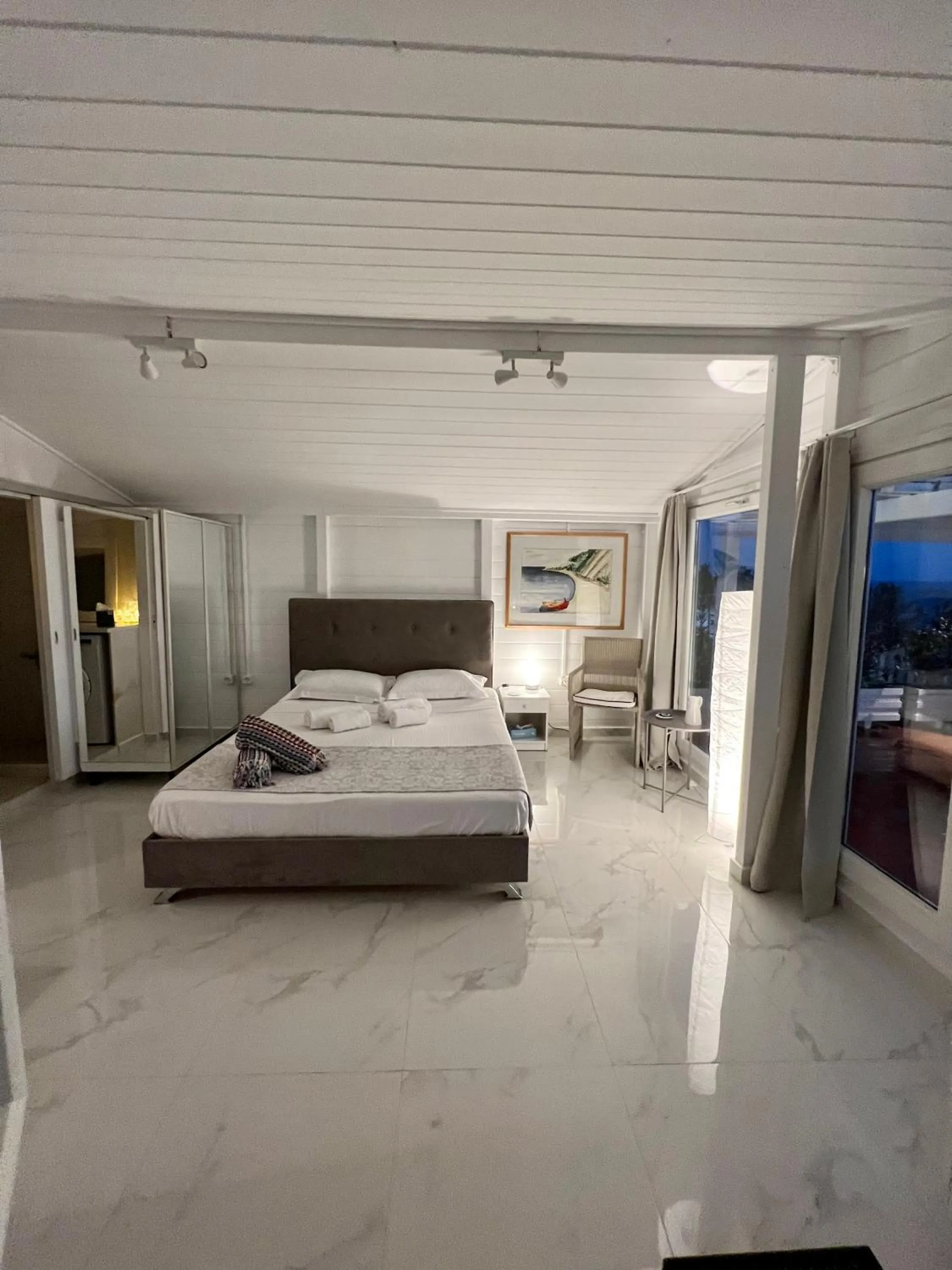Bed in Stavento Apartments