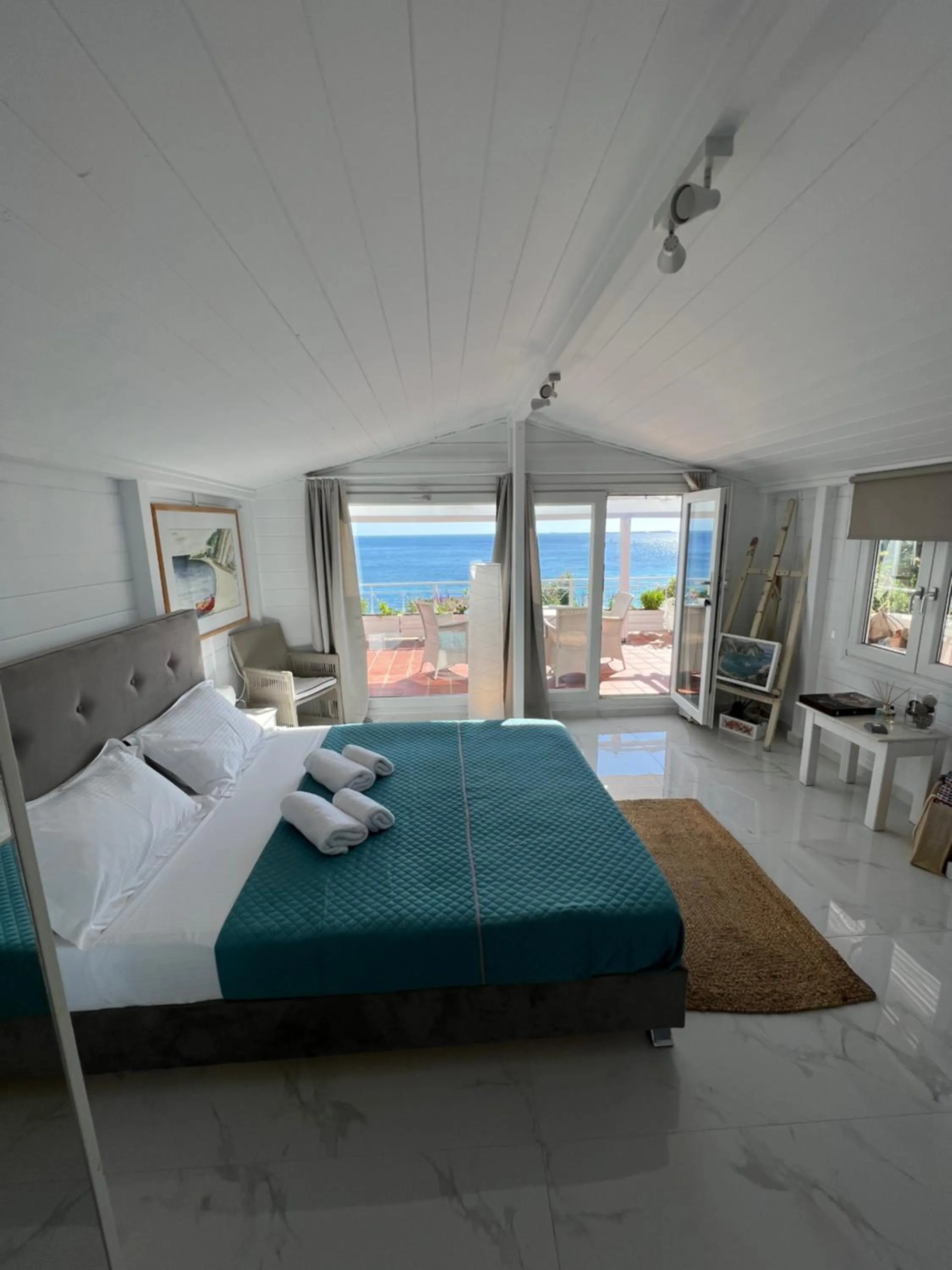 Bed in Stavento Apartments