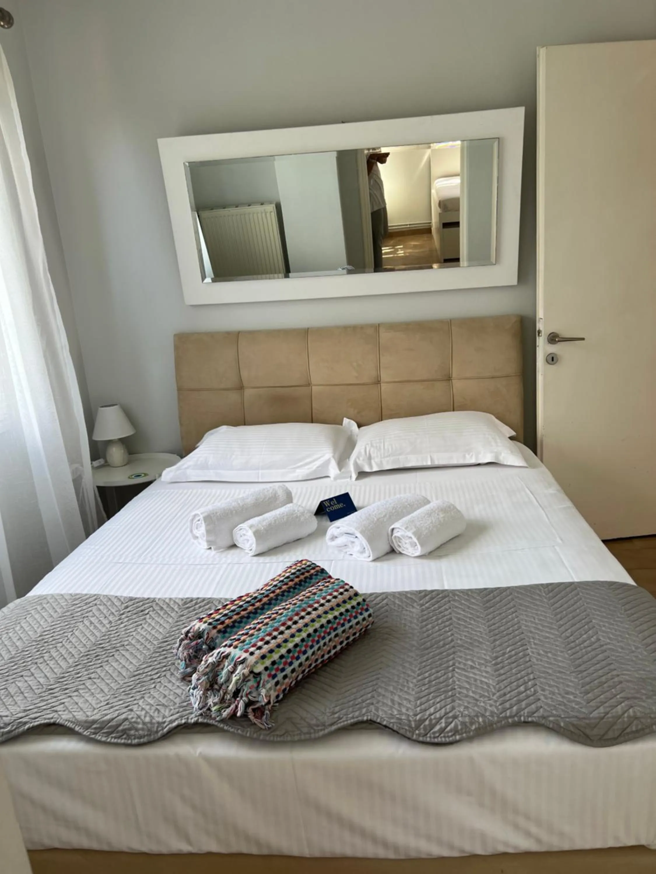 Bed in Stavento Apartments