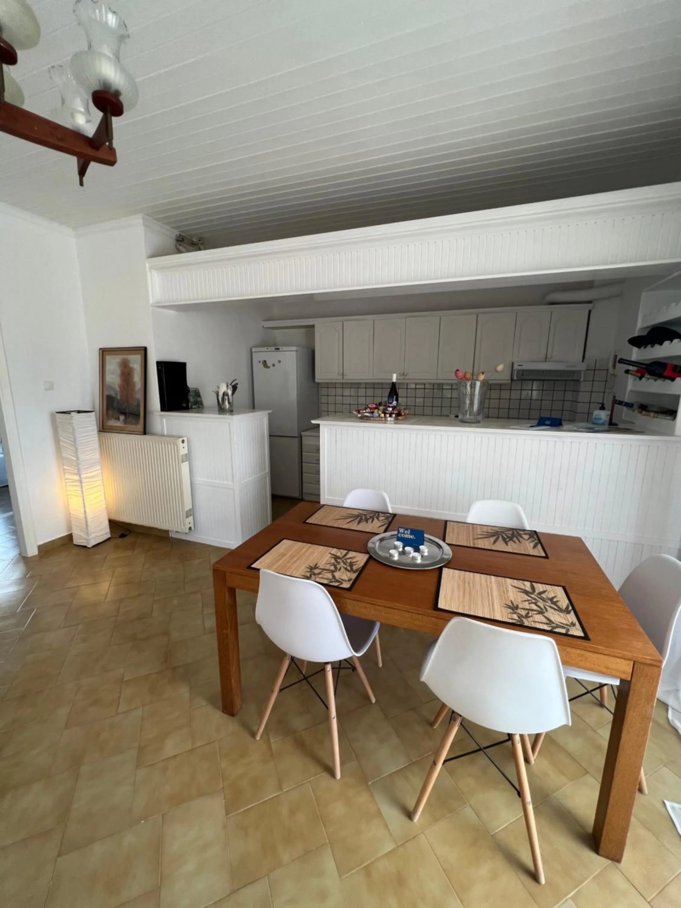 Kitchen or kitchenette in Stavento Apartments