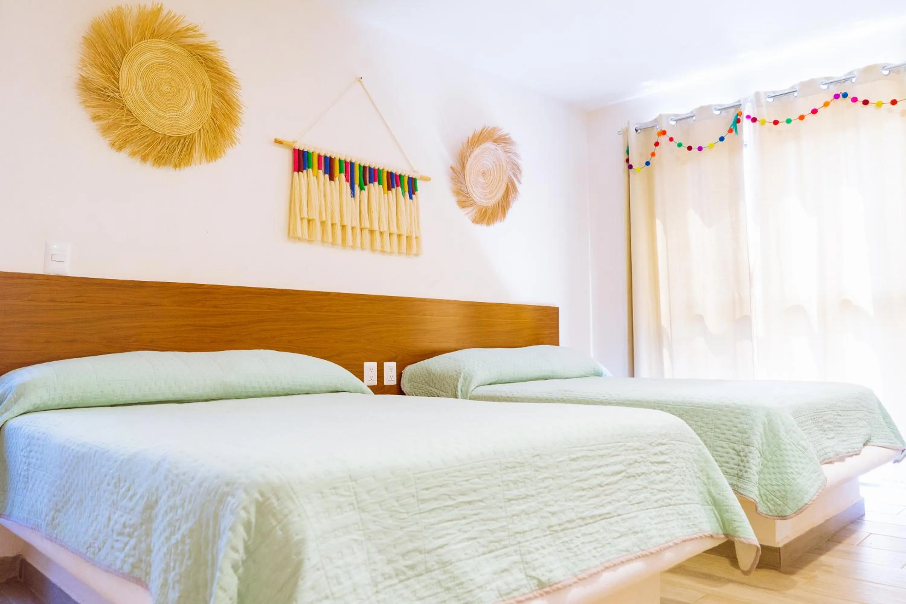 Bed in Santa Martha Bungalows