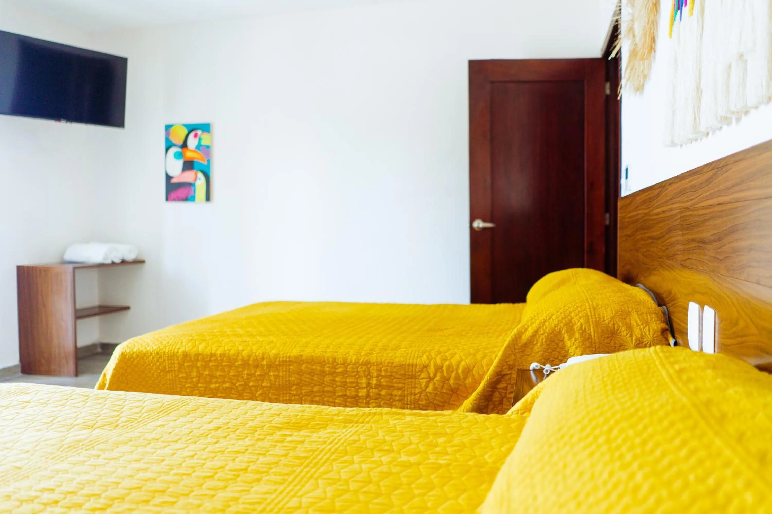 Bed in Santa Martha Bungalows