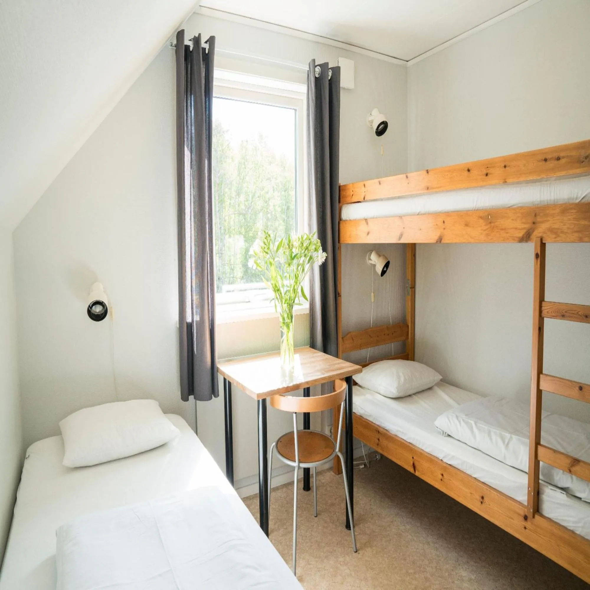 Bed in Solstickan Hotell & Vandrarhem