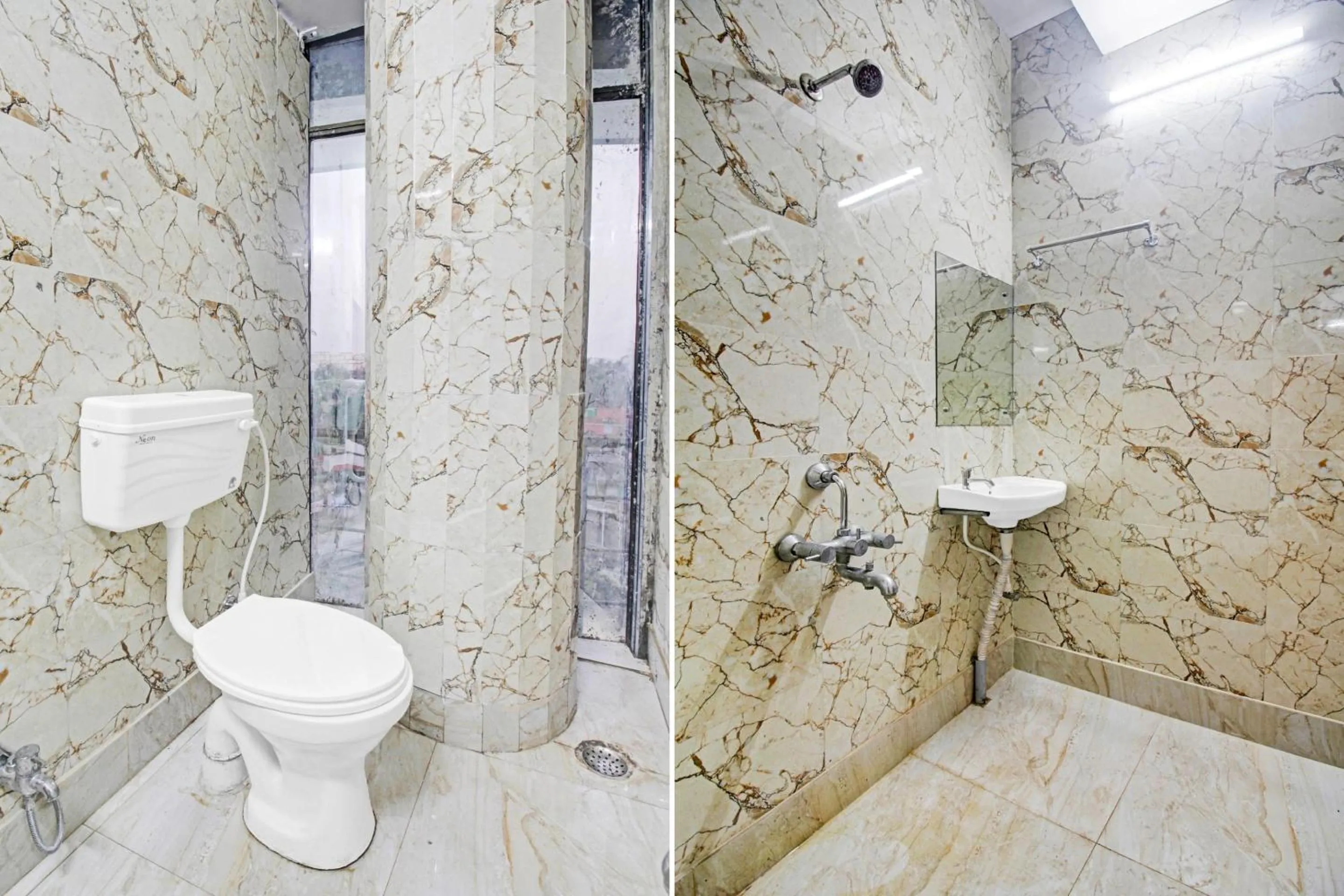 Bathroom in Super Collection O Hotel Aqua Villa Near Netaji Subhash Chandra Bose International Airport