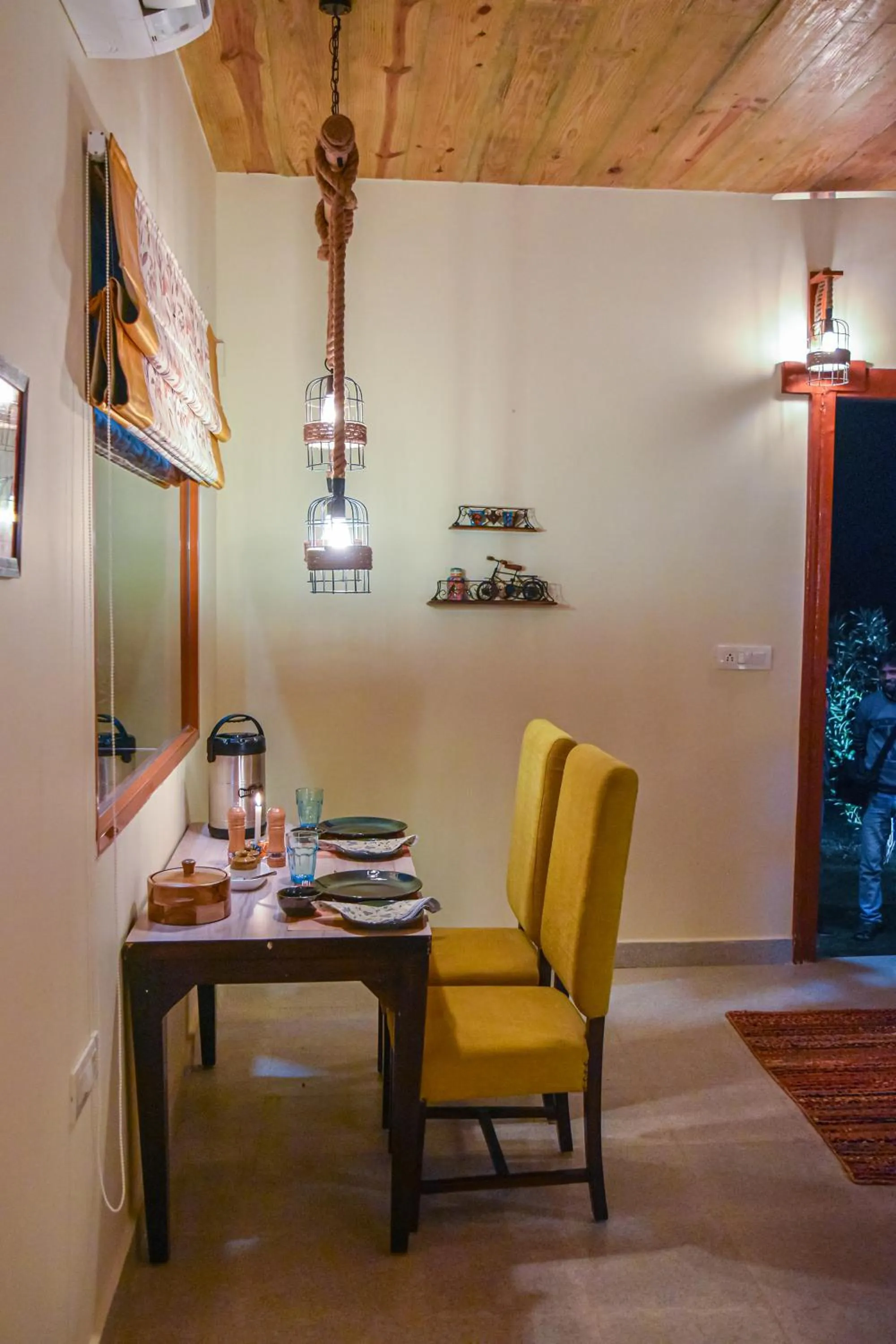 Seating area in Tree of Life Ecotainers Agra