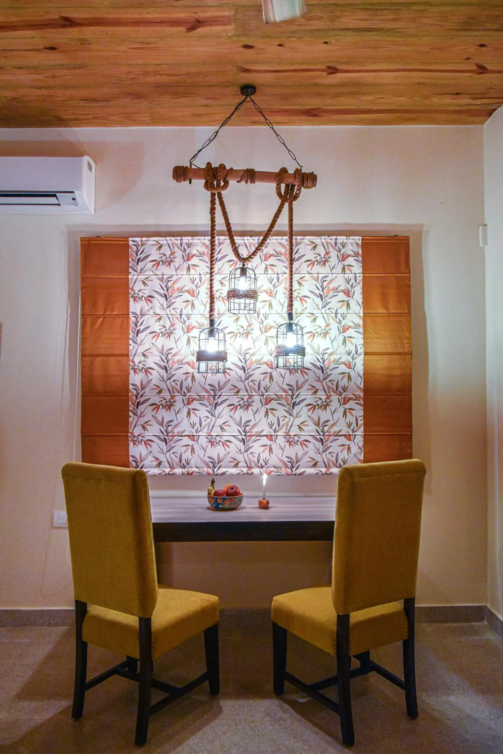 Seating area in Tree of Life Ecotainers Agra