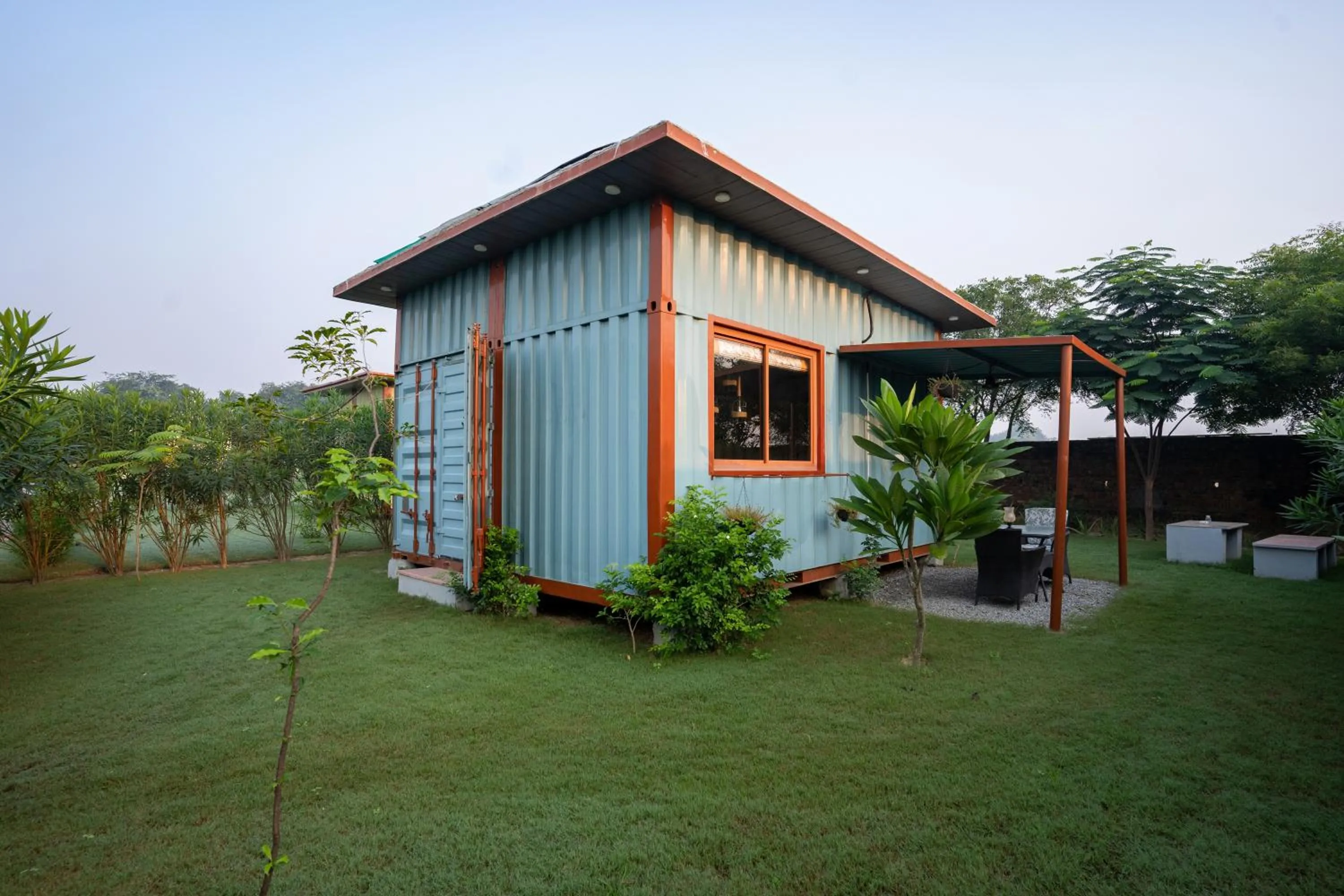 Garden view in Tree of Life Ecotainers Agra