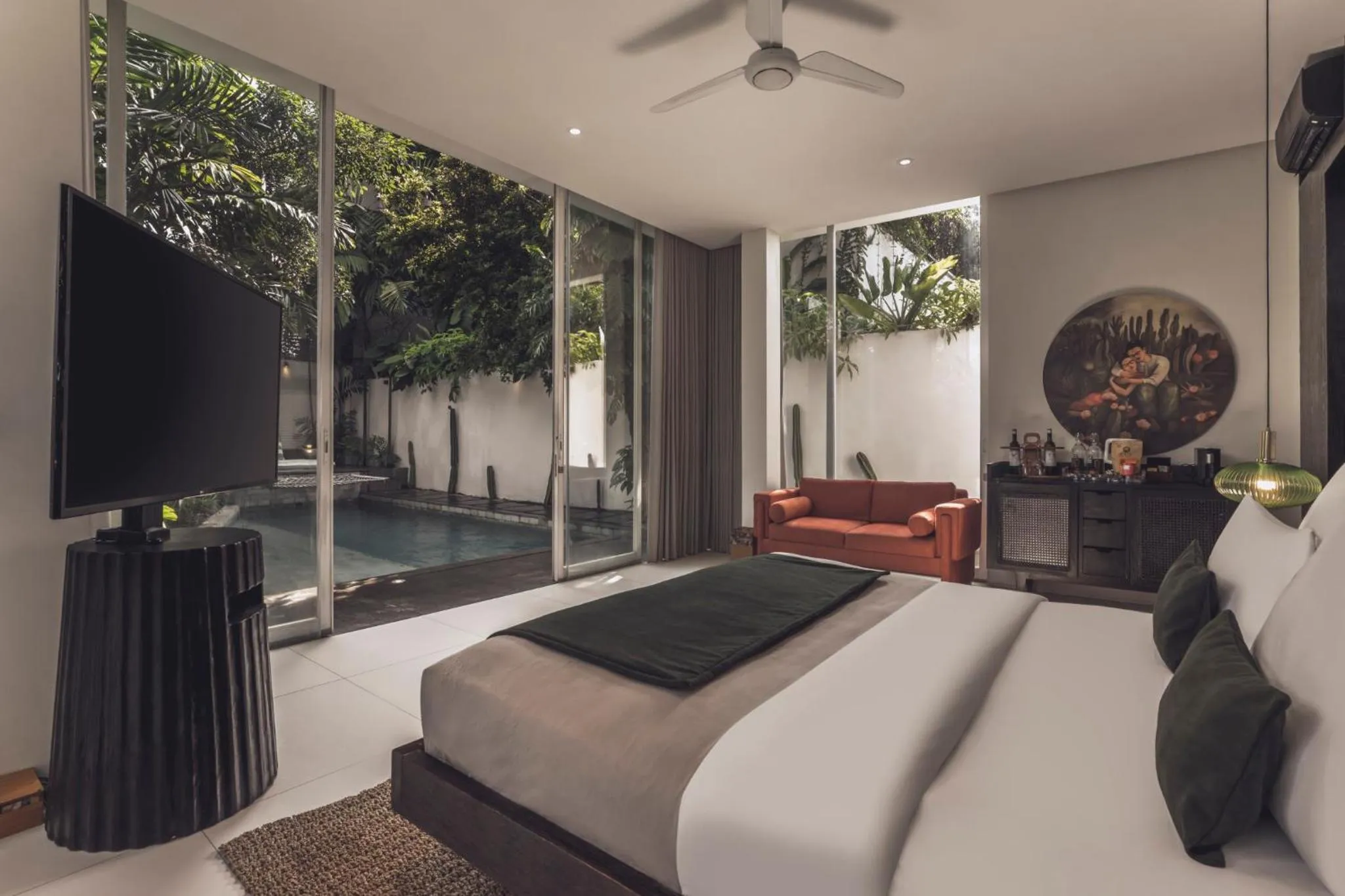 View (from property/room), Bed in Monolocale Resort & Spa Seminyak by Ini Vie Hospitality