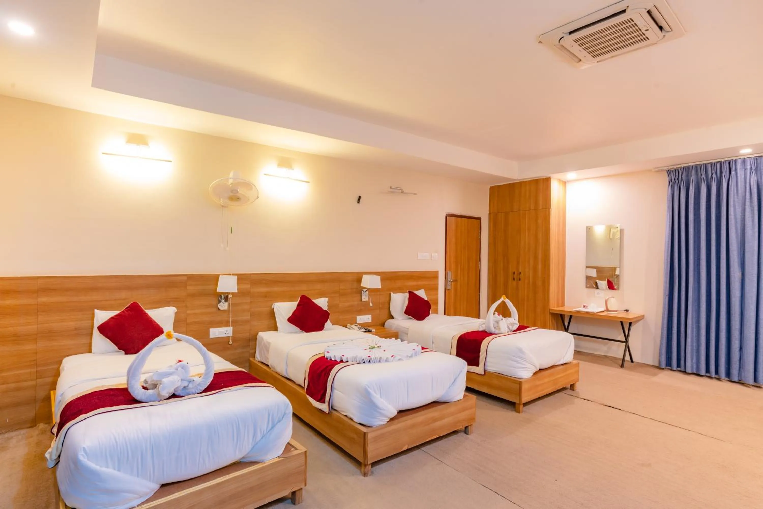 Bed in Siddhartha Resort, Chisapani