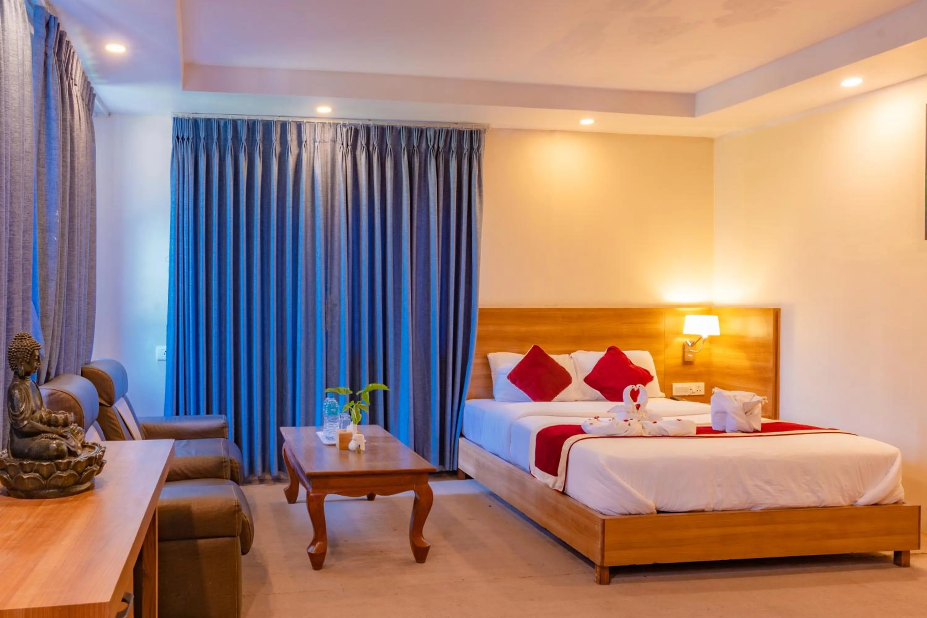 Bed in Siddhartha Resort, Chisapani