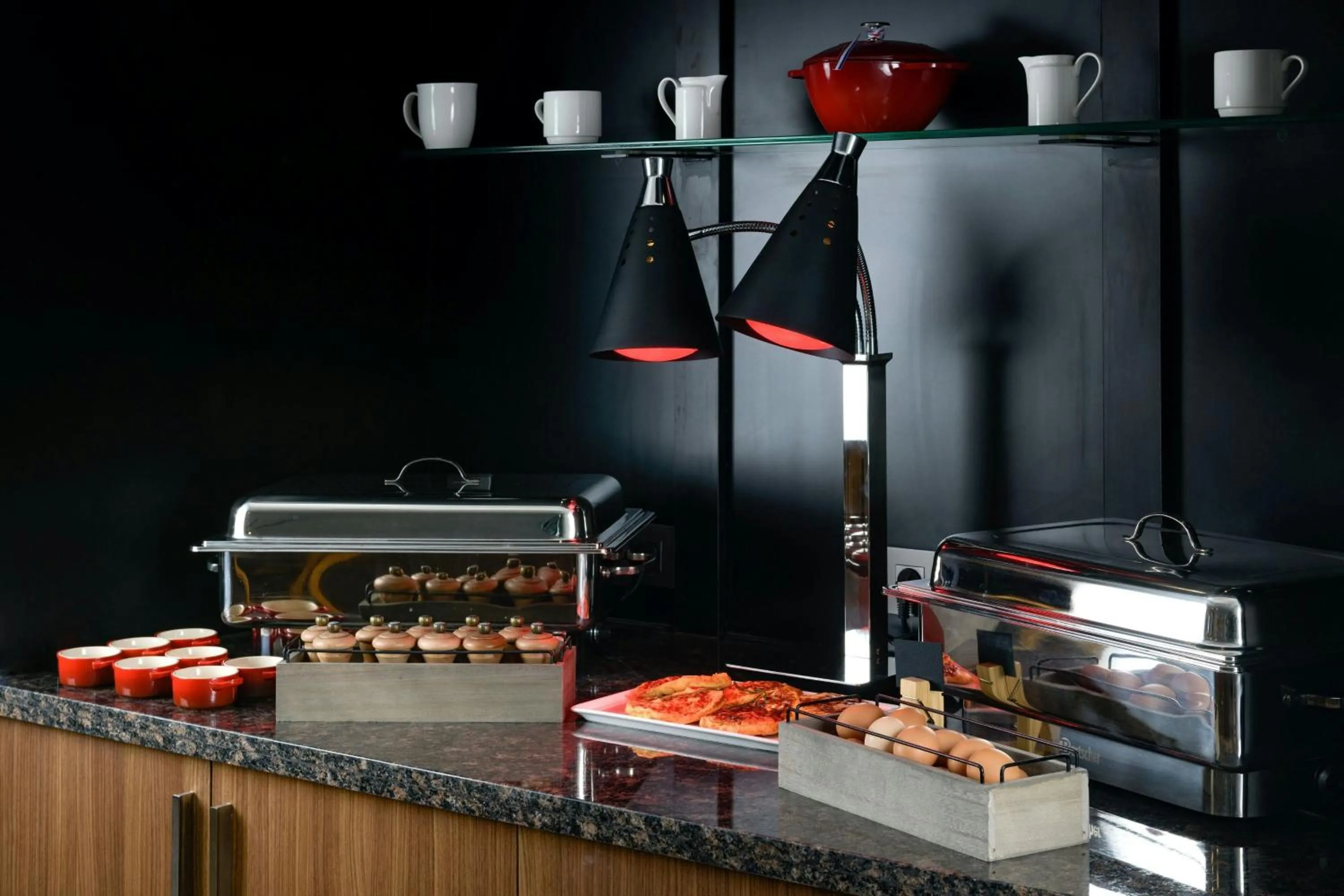 Kitchen or kitchenette in AC Hotel by Marriott Saint-Julien-en-Genevois