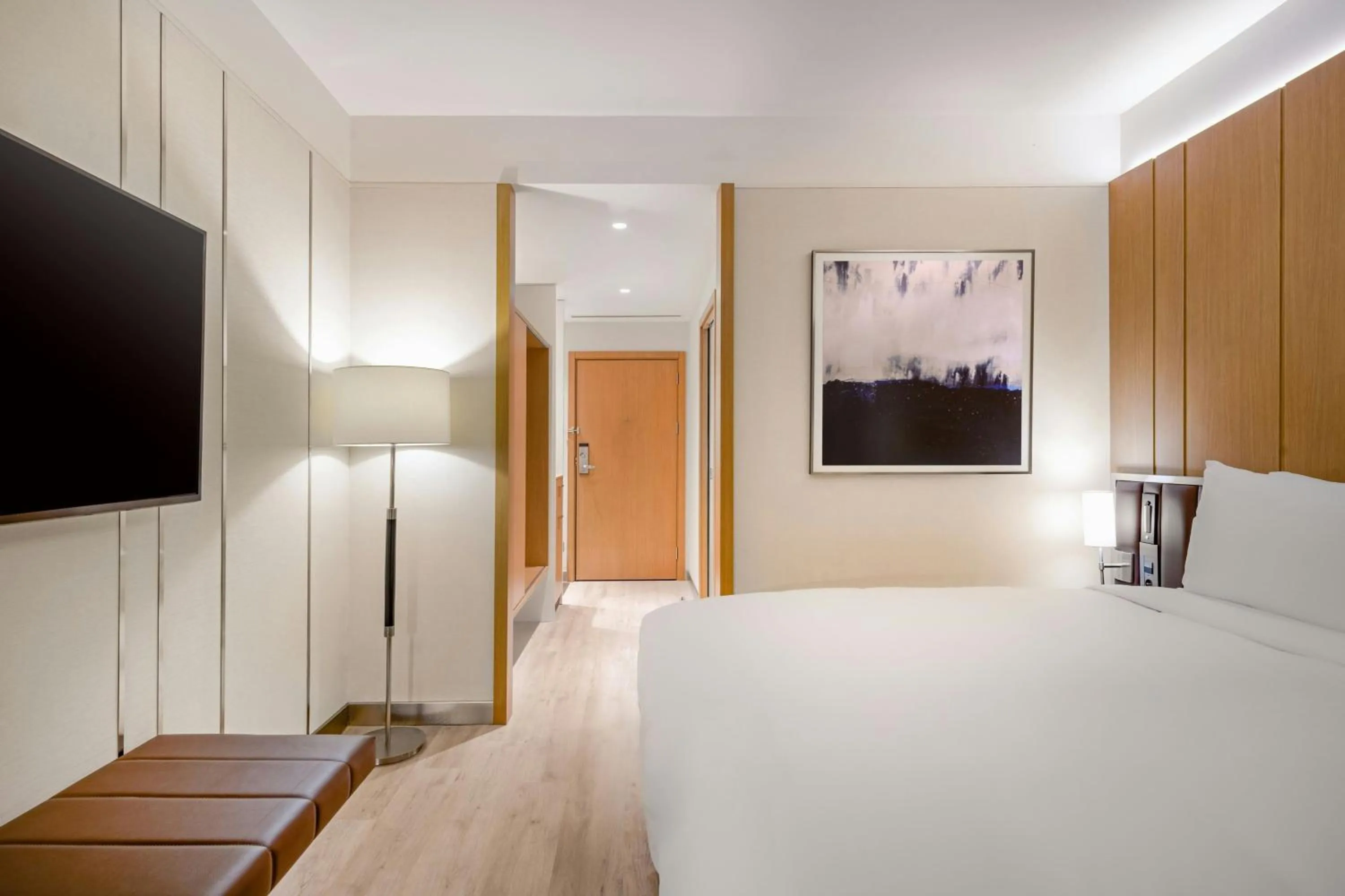 Bedroom, Bed in AC Hotel by Marriott Saint-Julien-en-Genevois