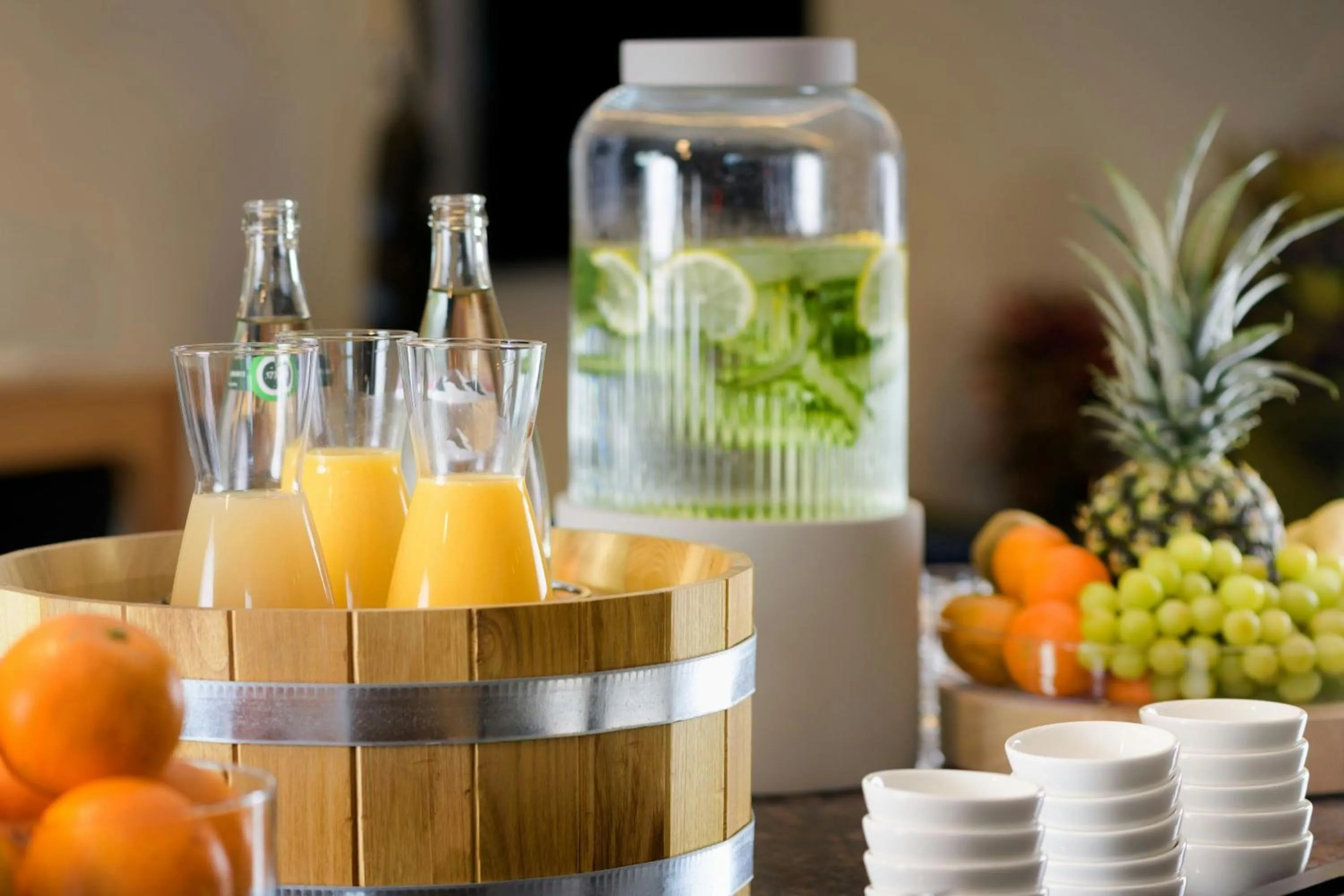 Kitchen or kitchenette in AC Hotel by Marriott Saint-Julien-en-Genevois