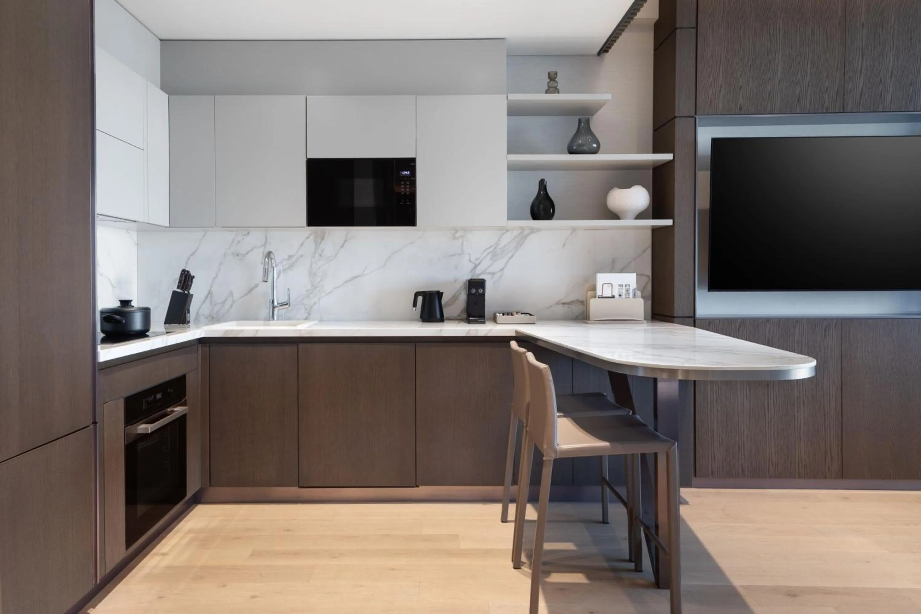 Kitchen or kitchenette in JW Marriott Hotel Istanbul Marmara Sea