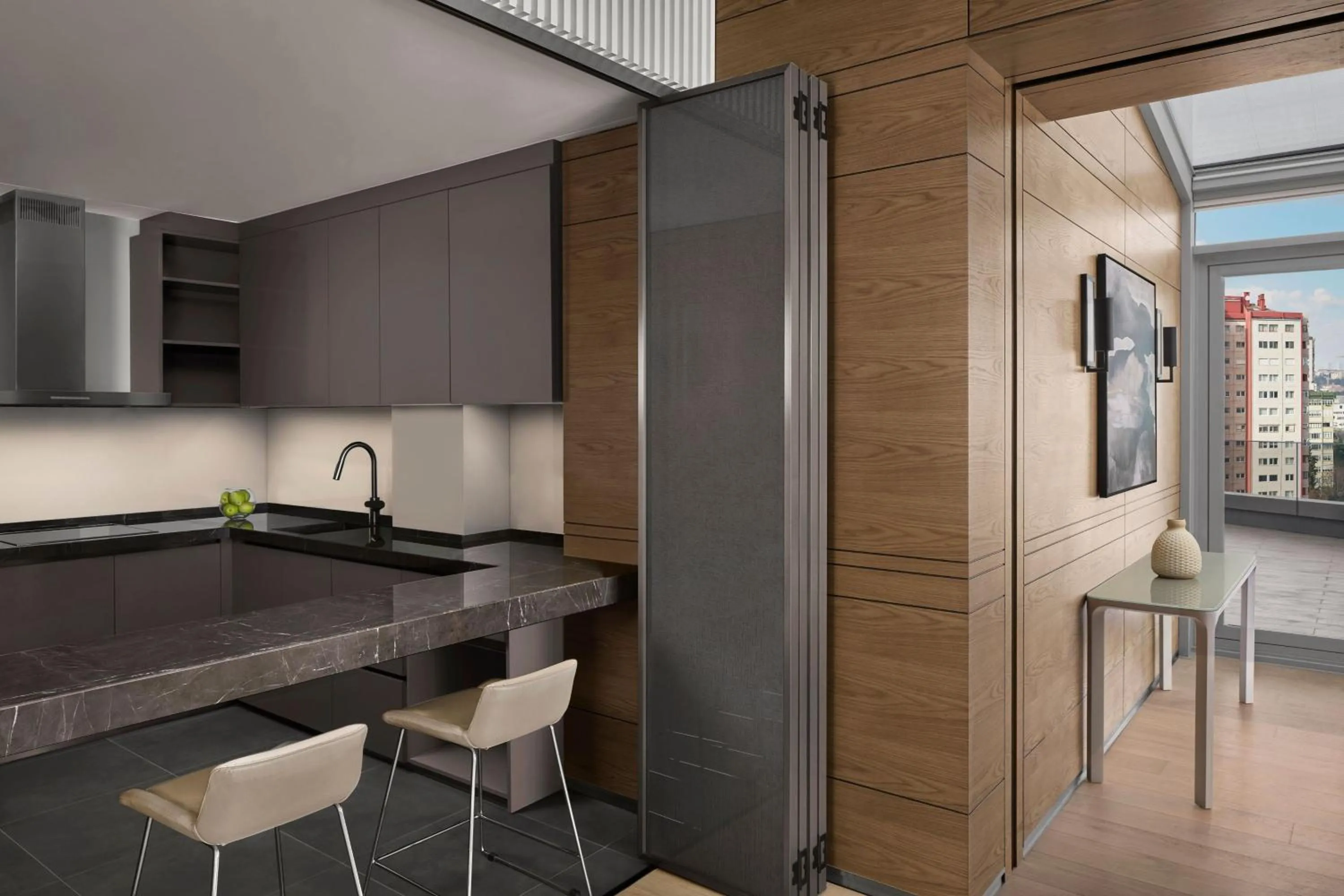 Kitchen or kitchenette in JW Marriott Hotel Istanbul Marmara Sea