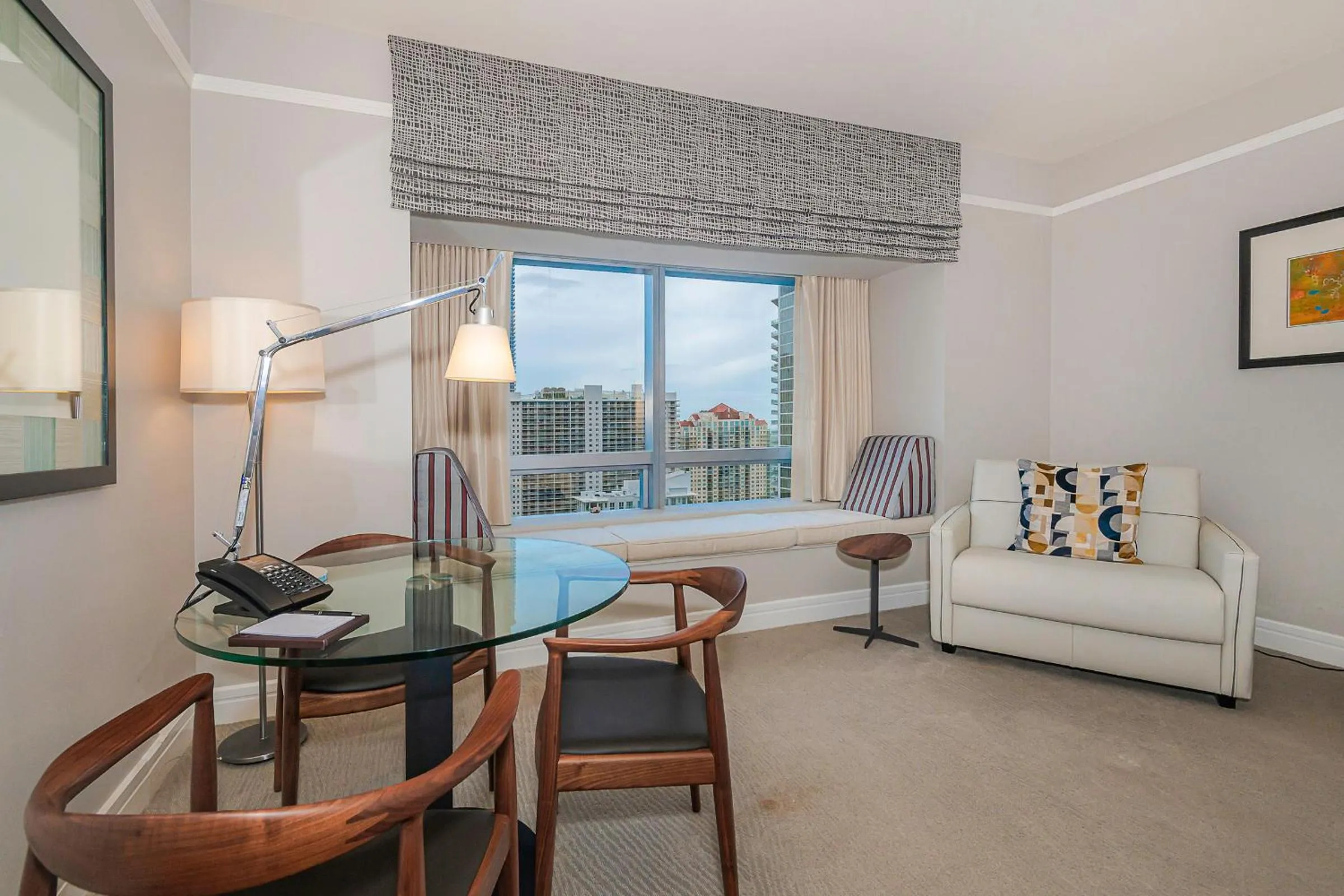 Dining area in 2 Bedroom OR King Studio Suites Four Seasons Hotel Miami Free Wi-Fi & Free Parking