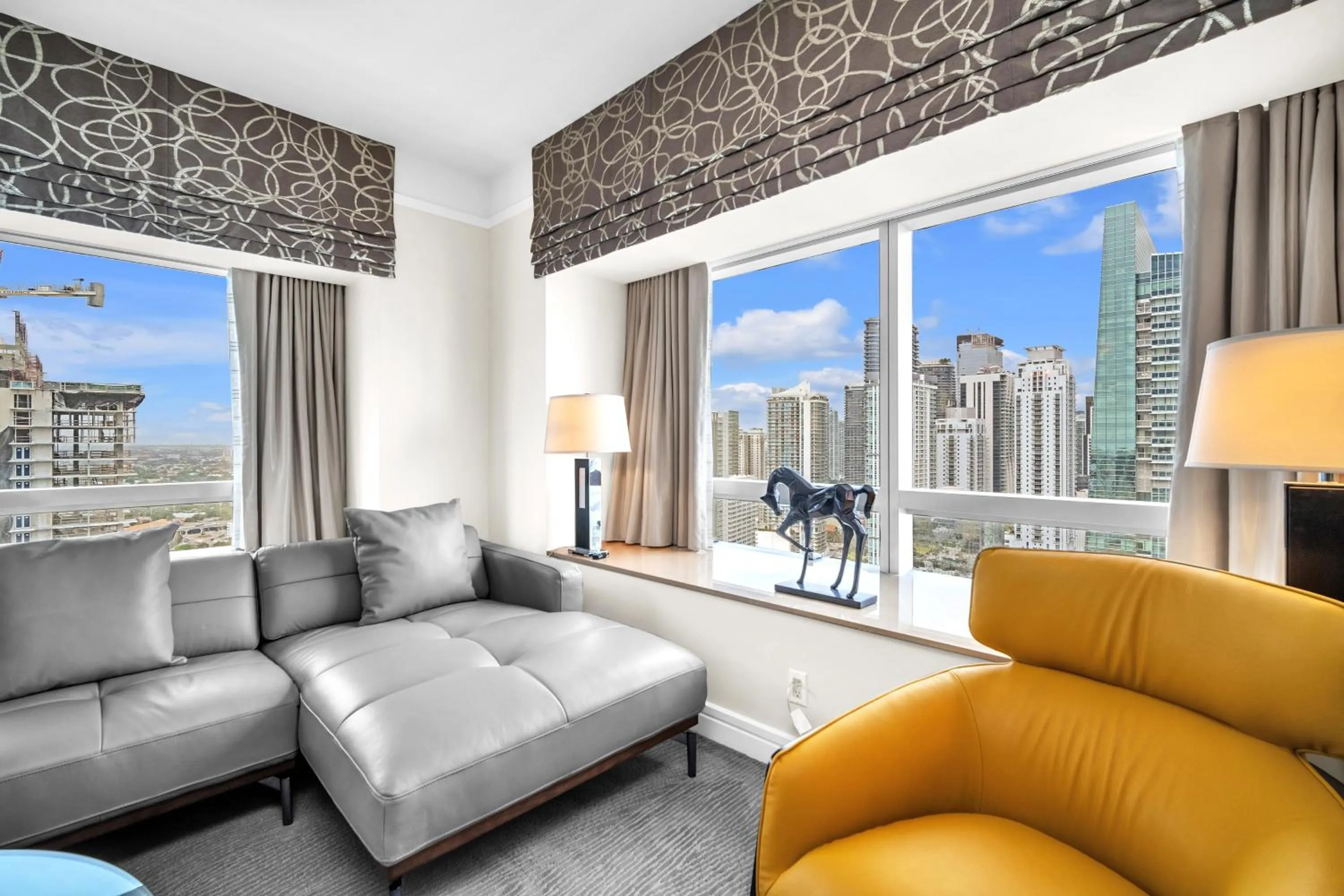 Seating area in 2 Bedroom OR King Studio Suites Four Seasons Hotel Miami Free Wi-Fi & Free Parking