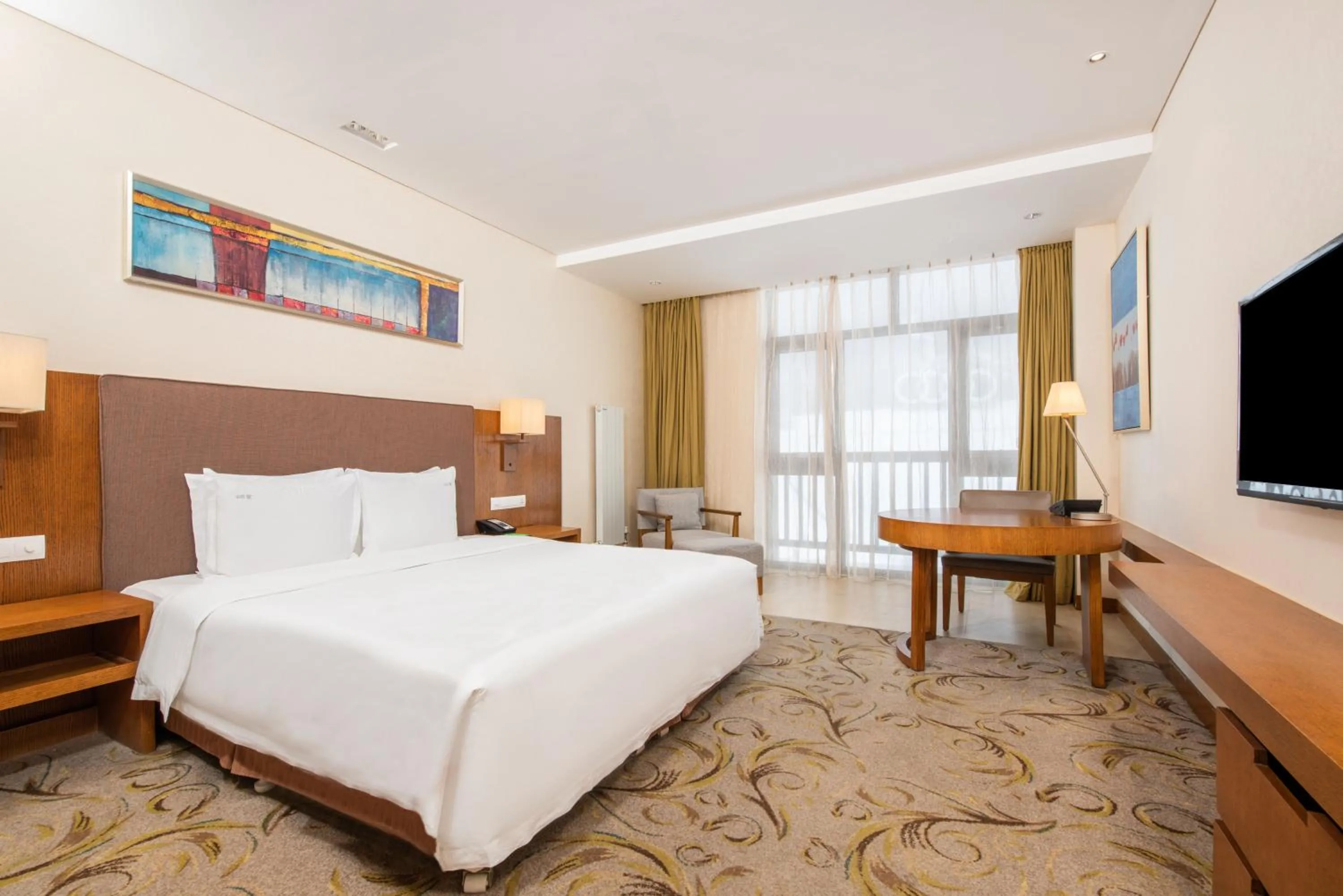 Bed in Wanda Jin Resort Changbaishan