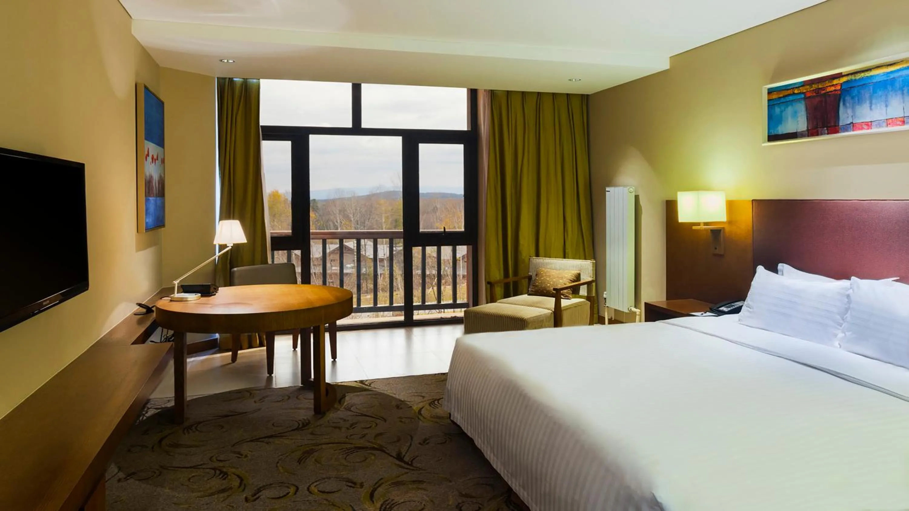 Bed in Wanda Jin Resort Changbaishan