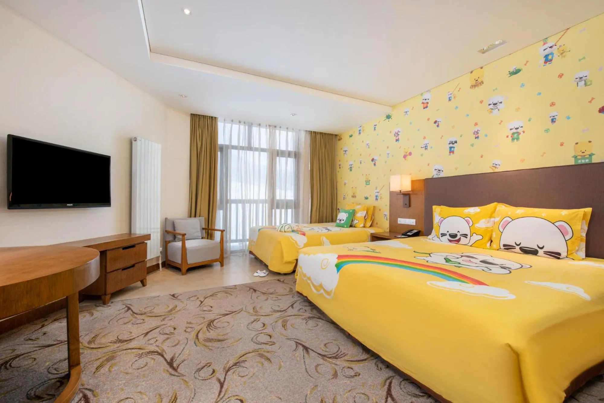 Bed in Wanda Jin Resort Changbaishan