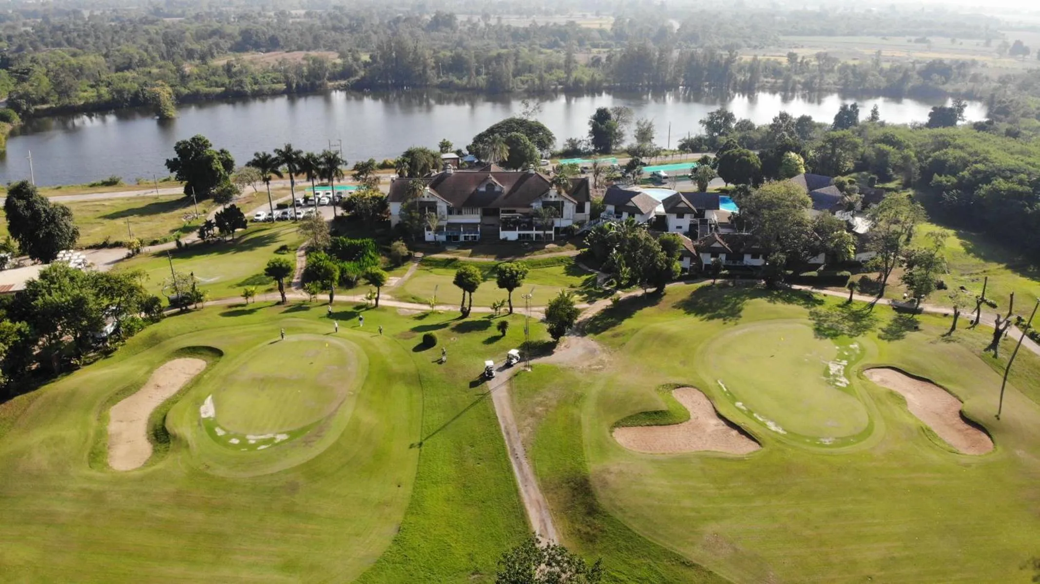 Bird's eye view in Korat Country Club Golf and Resort