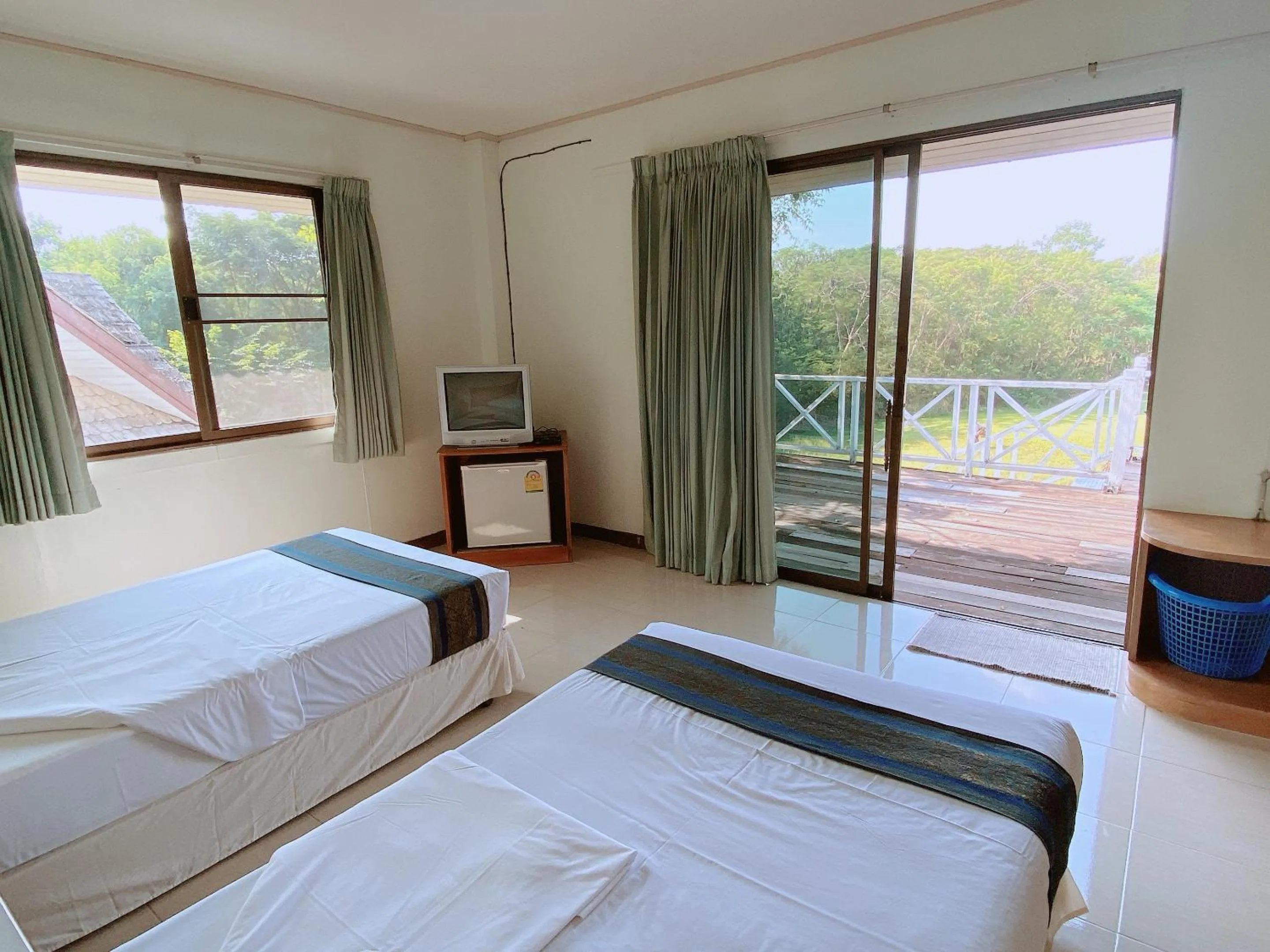 View (from property/room), Bed in Korat Country Club Golf and Resort