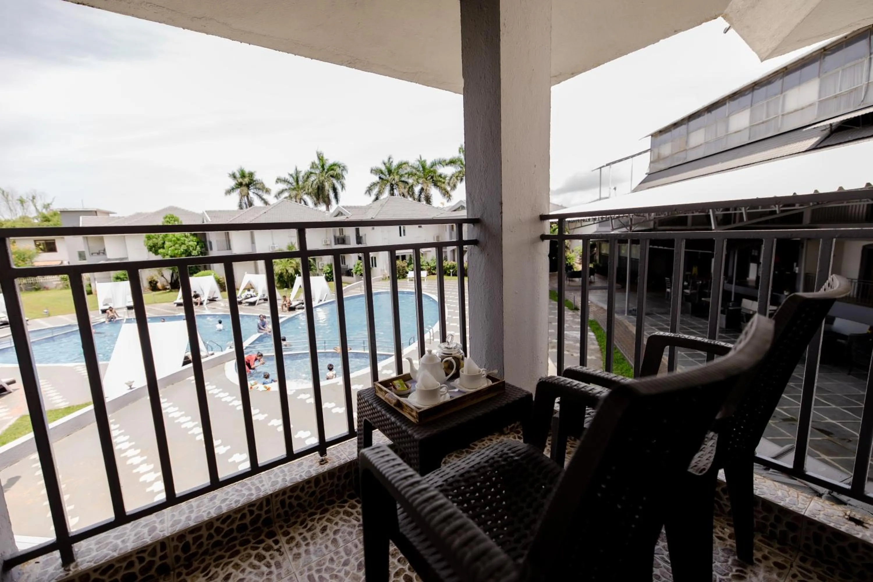 Pool view in Regenta Baywatch Resort, Goa
