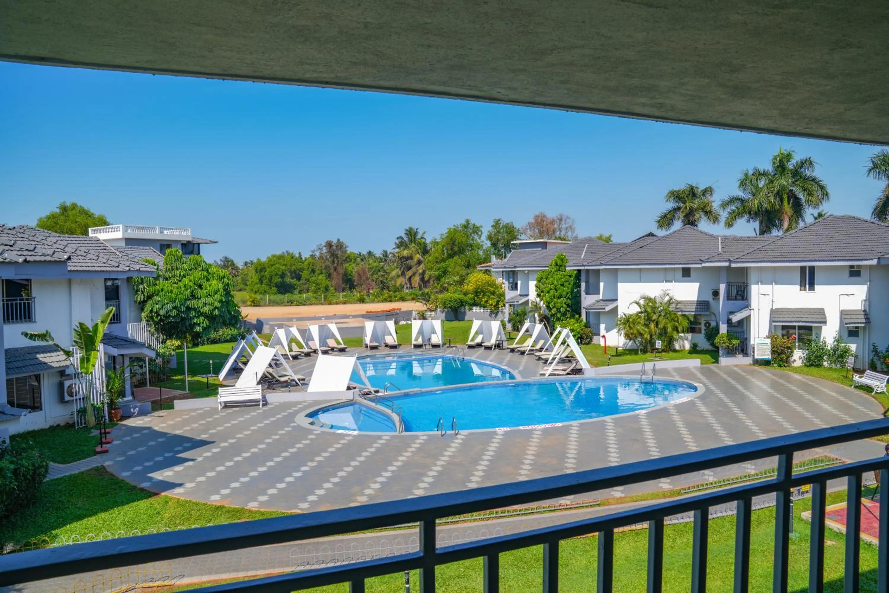 Pool view in Regenta Baywatch Resort, Goa