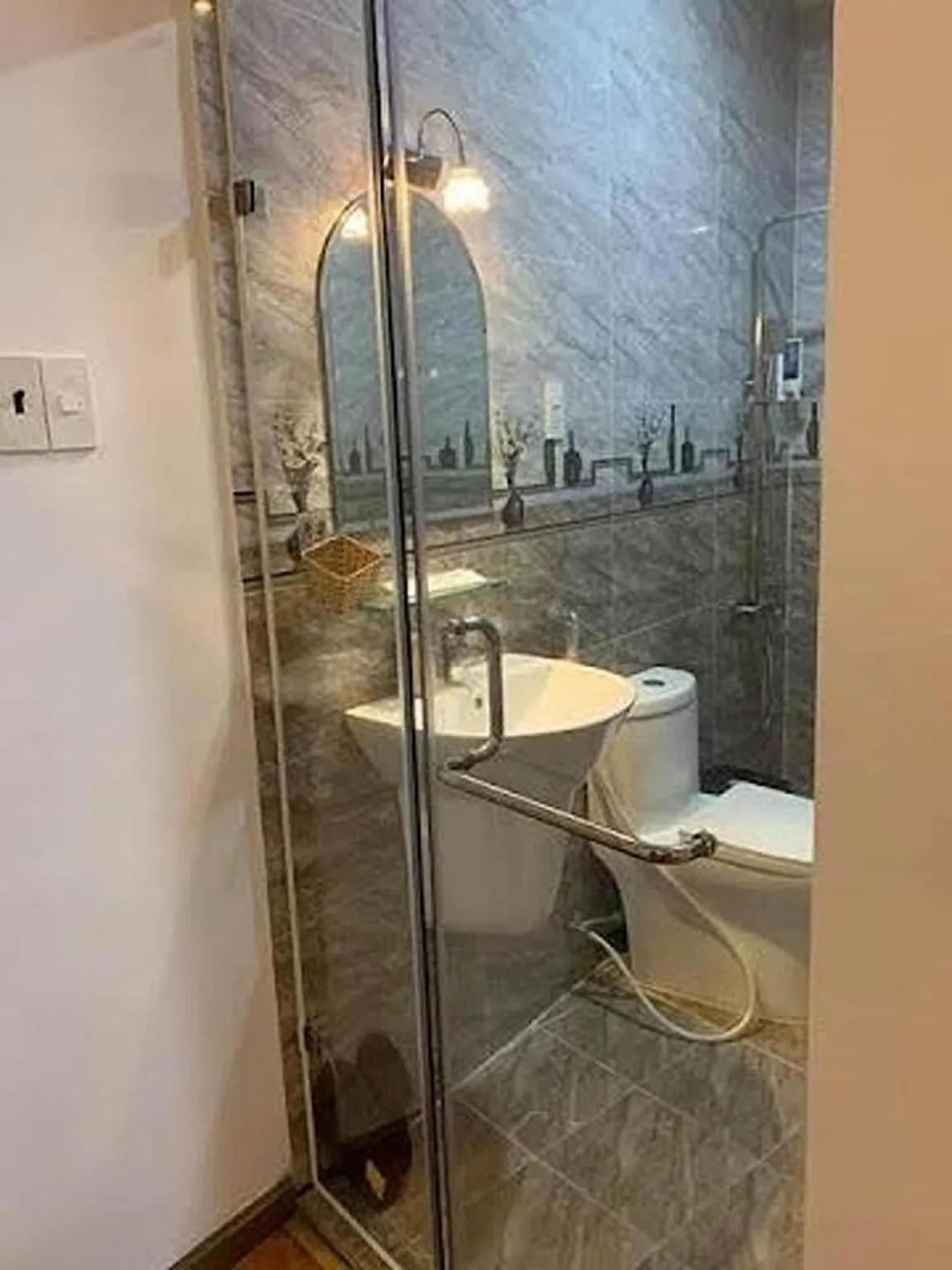 Bathroom in Minh Quan Hotel