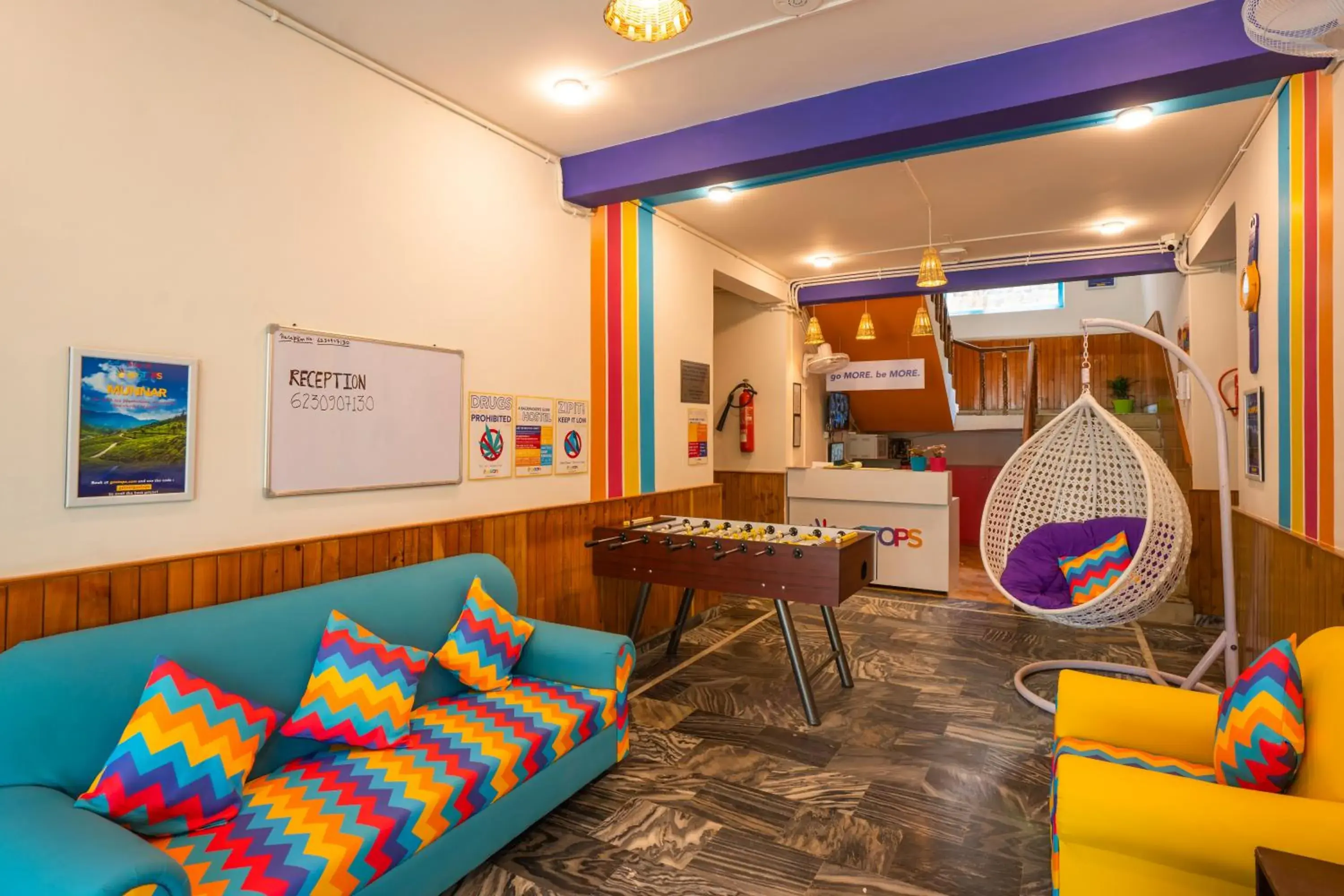 Lobby or reception in goSTOPS Kasol Lobby or reception in goSTOPS Kasol