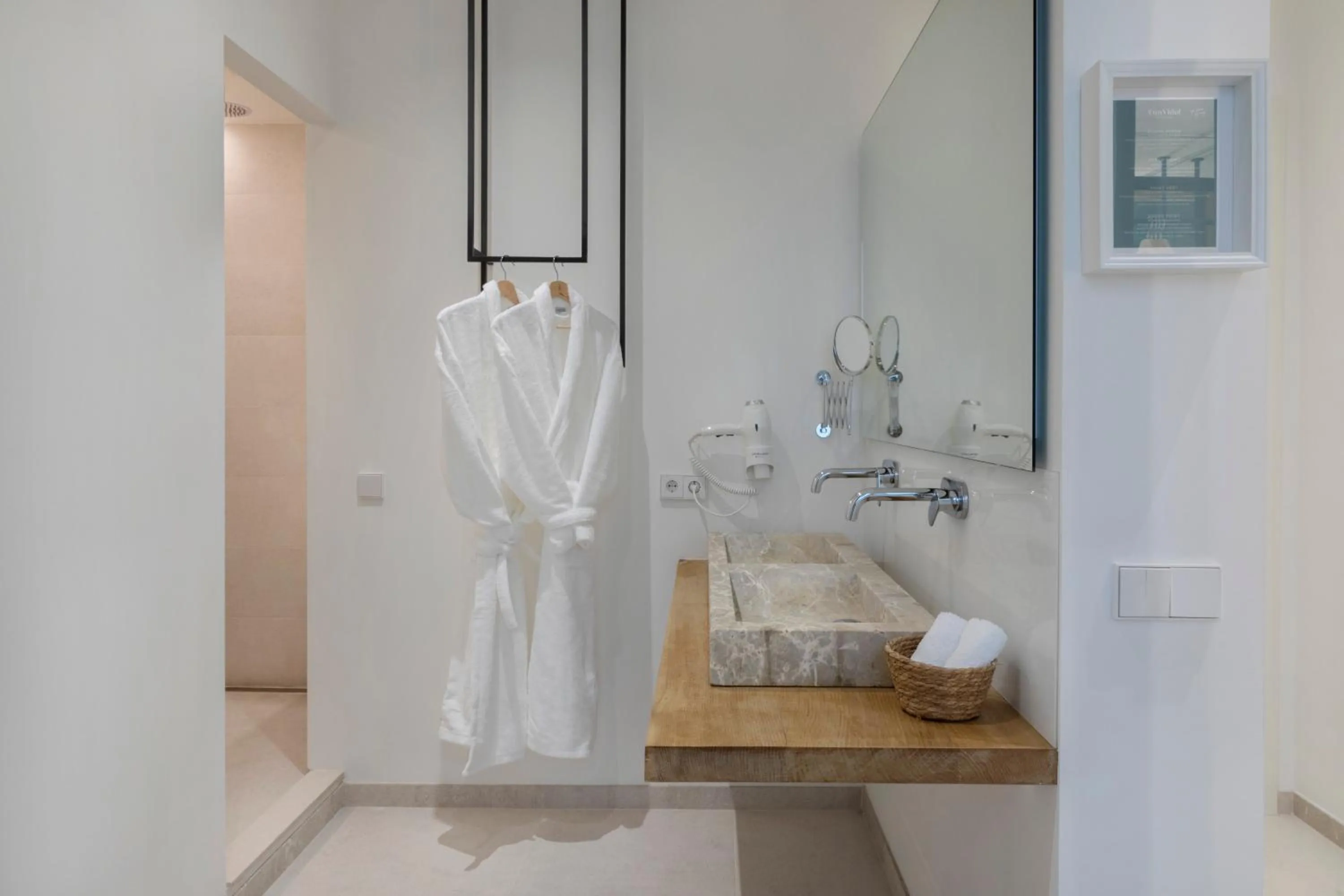 Shower in Can Vidal Boutique Rooms