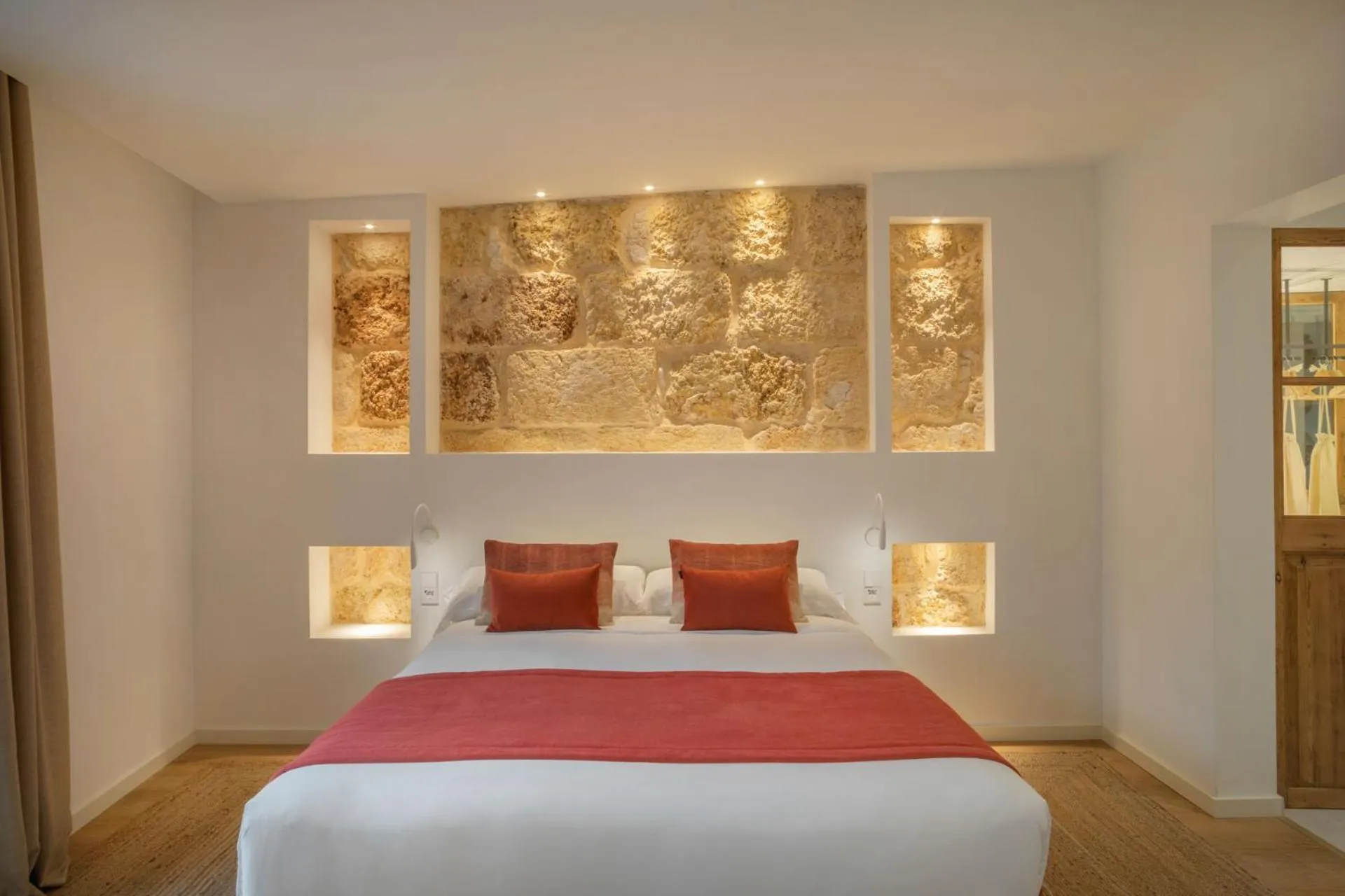 Bed in Can Vidal Boutique Rooms