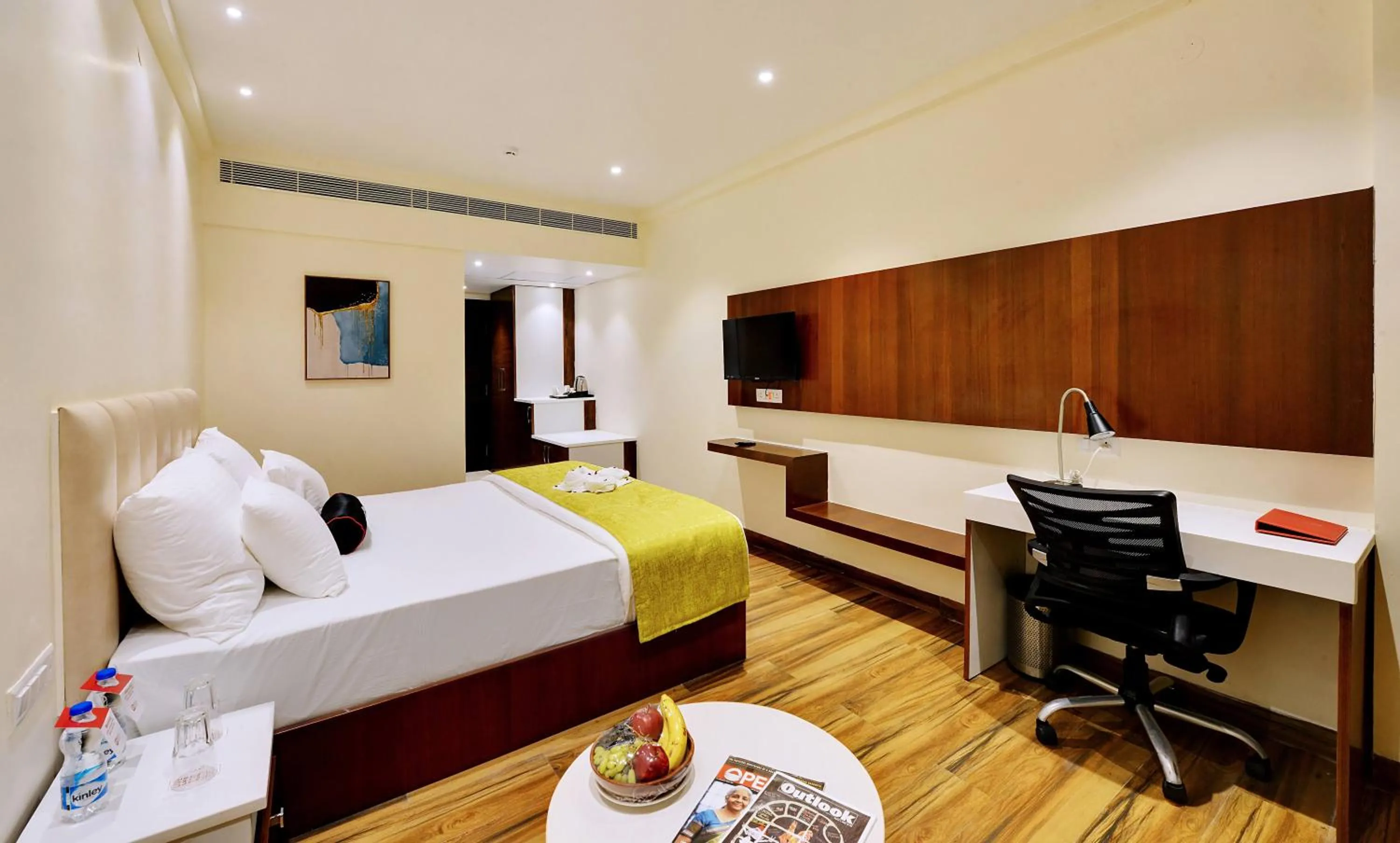Bed in Mastiff Select Gulbarga Hotel