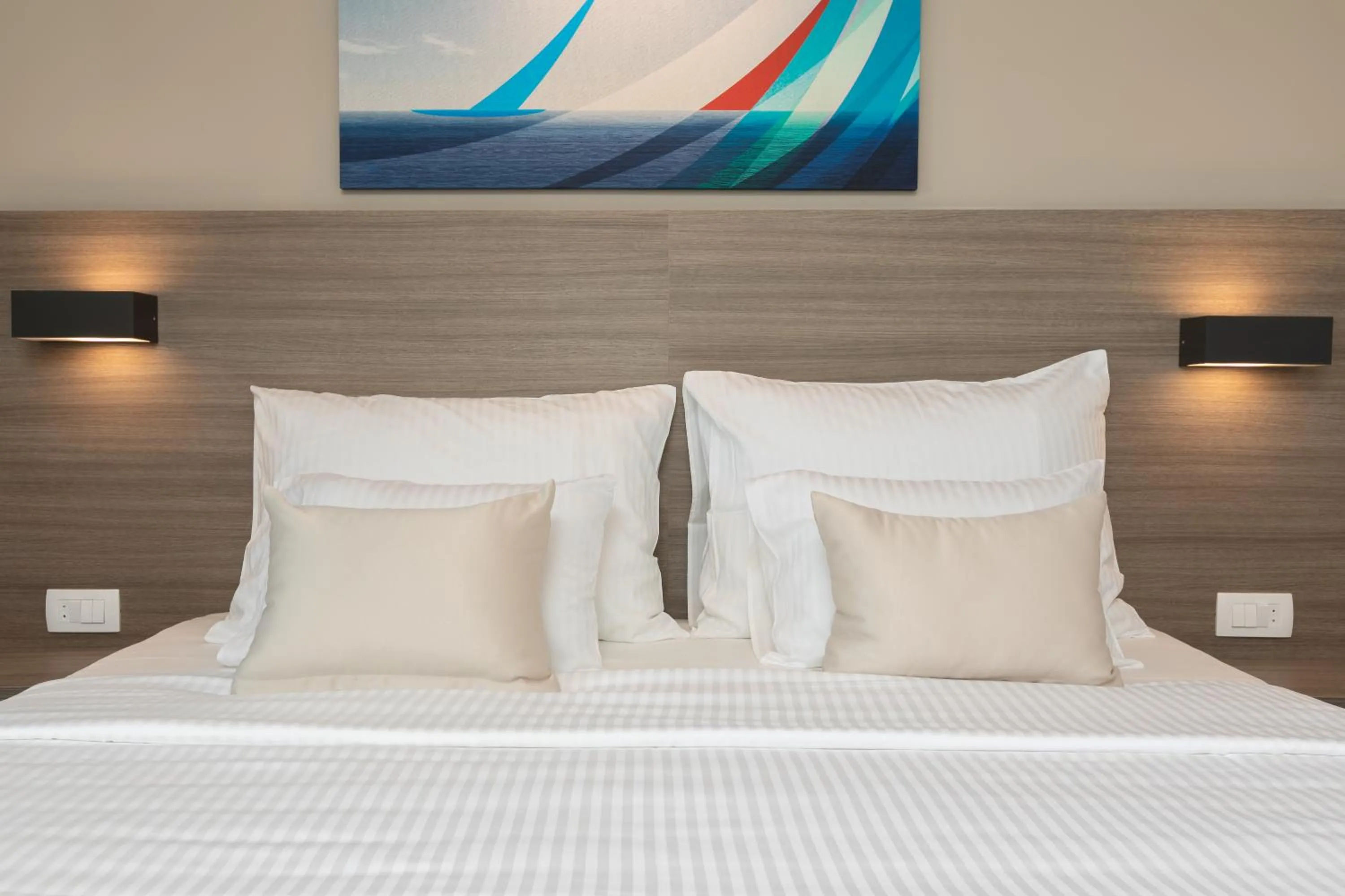 Bed in Hotel Antonio