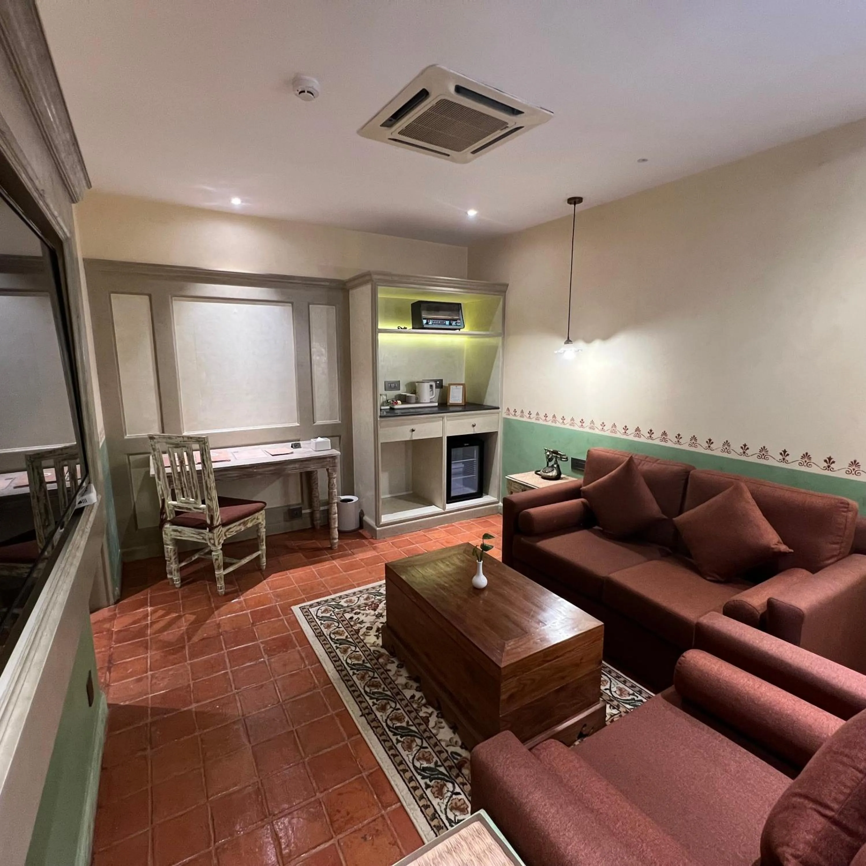 Living room in Seto Ghar Hotel