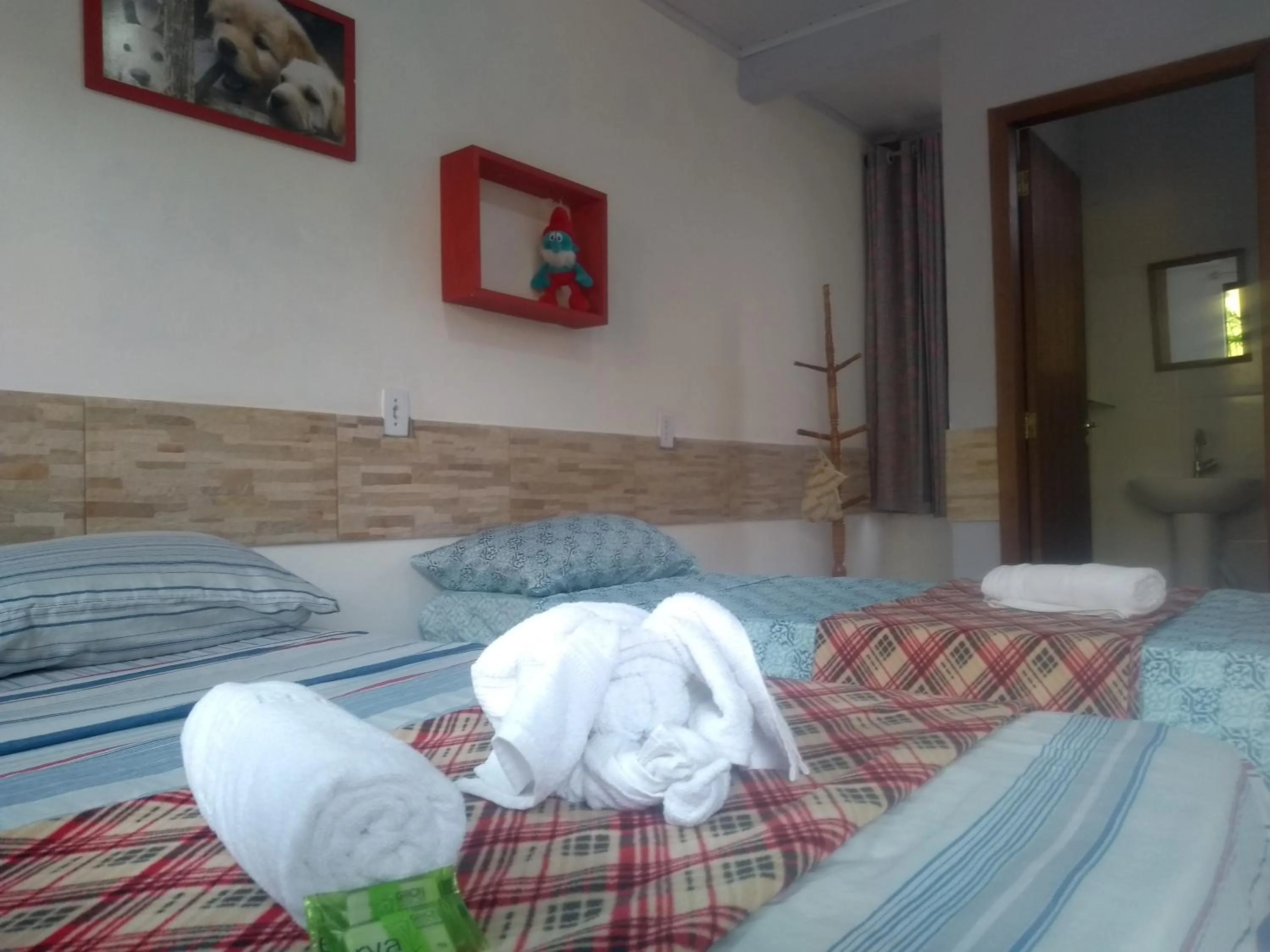 Bed in Pousada Vó Nita