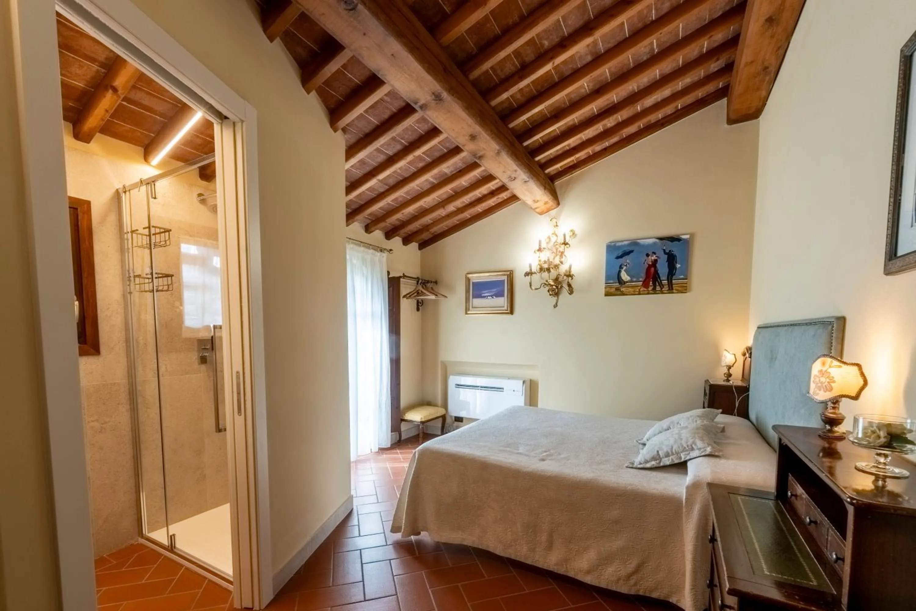 Bedroom, Bed in Villa Antica Sosta Renai
