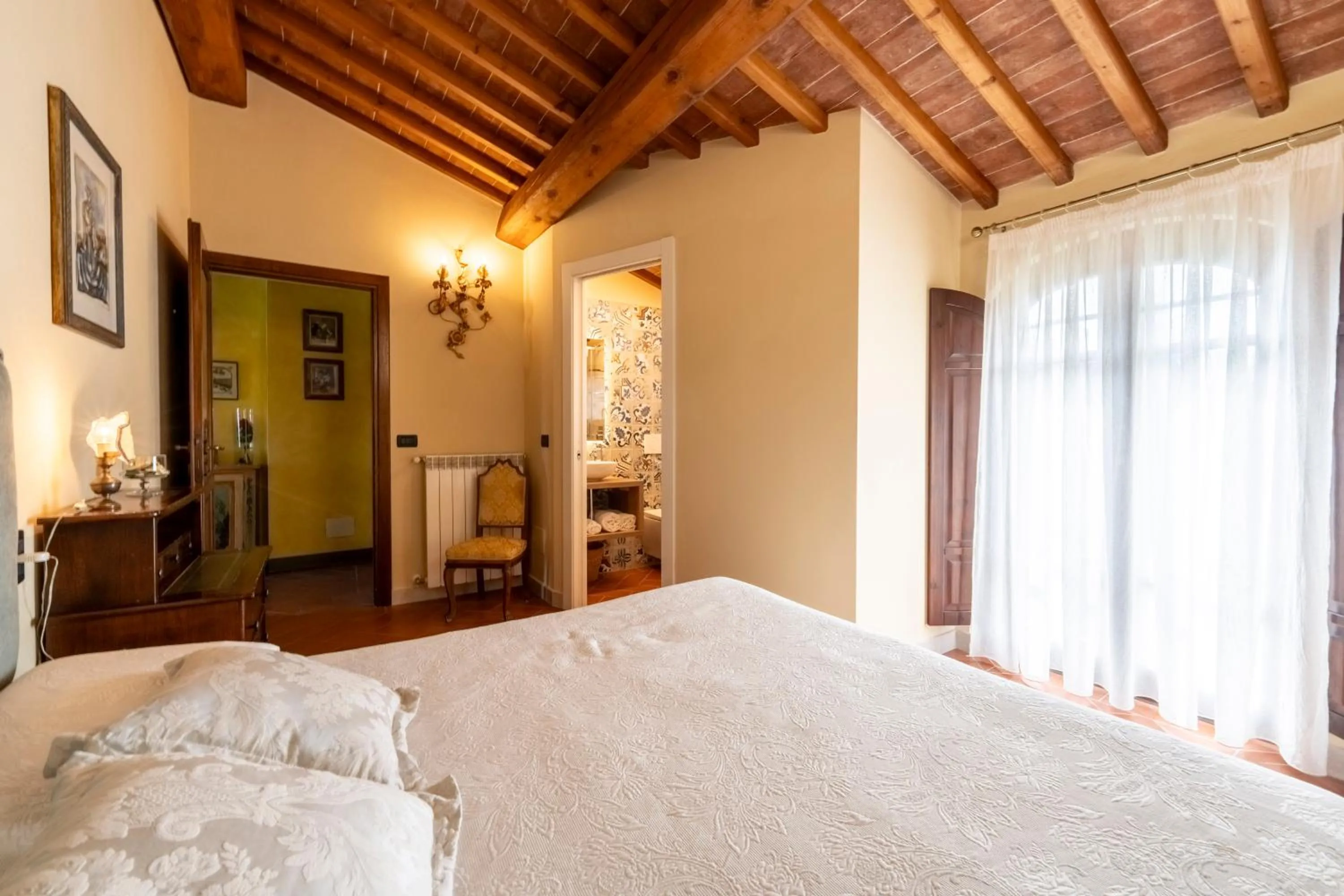 Bedroom, Bed in Villa Antica Sosta Renai